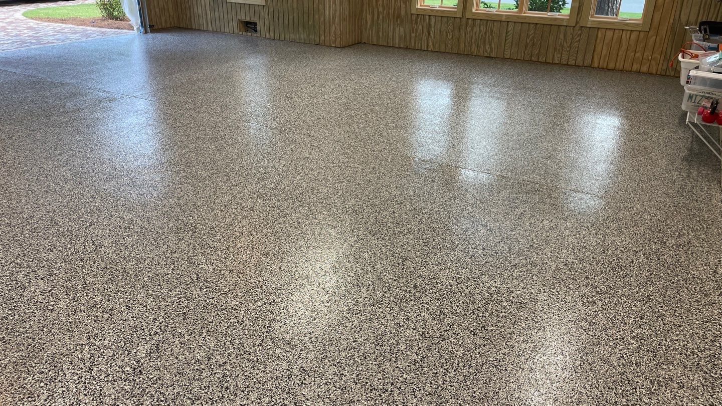 Garage TransFLOORmation using Domino by Innovative Concrete Coatings 