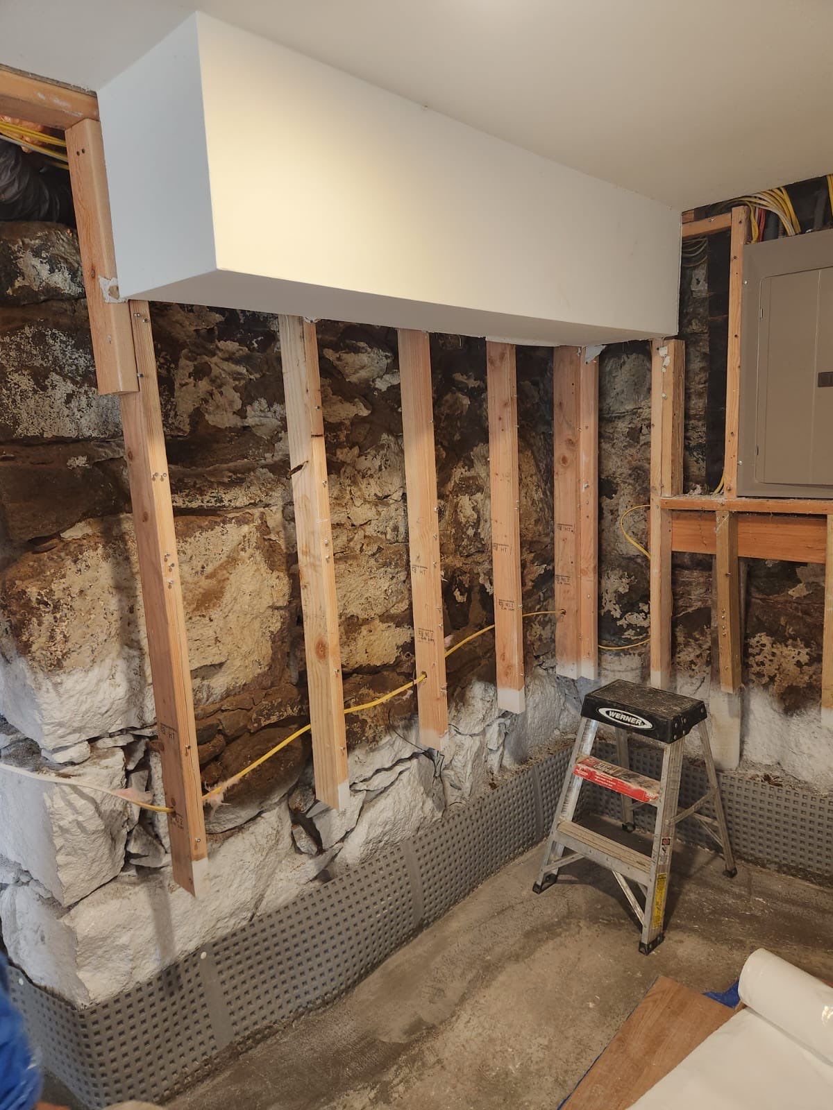 Interior French Drain & Wall Vapor Barrier Boonton NJ by Pure Service Pro, LLC 