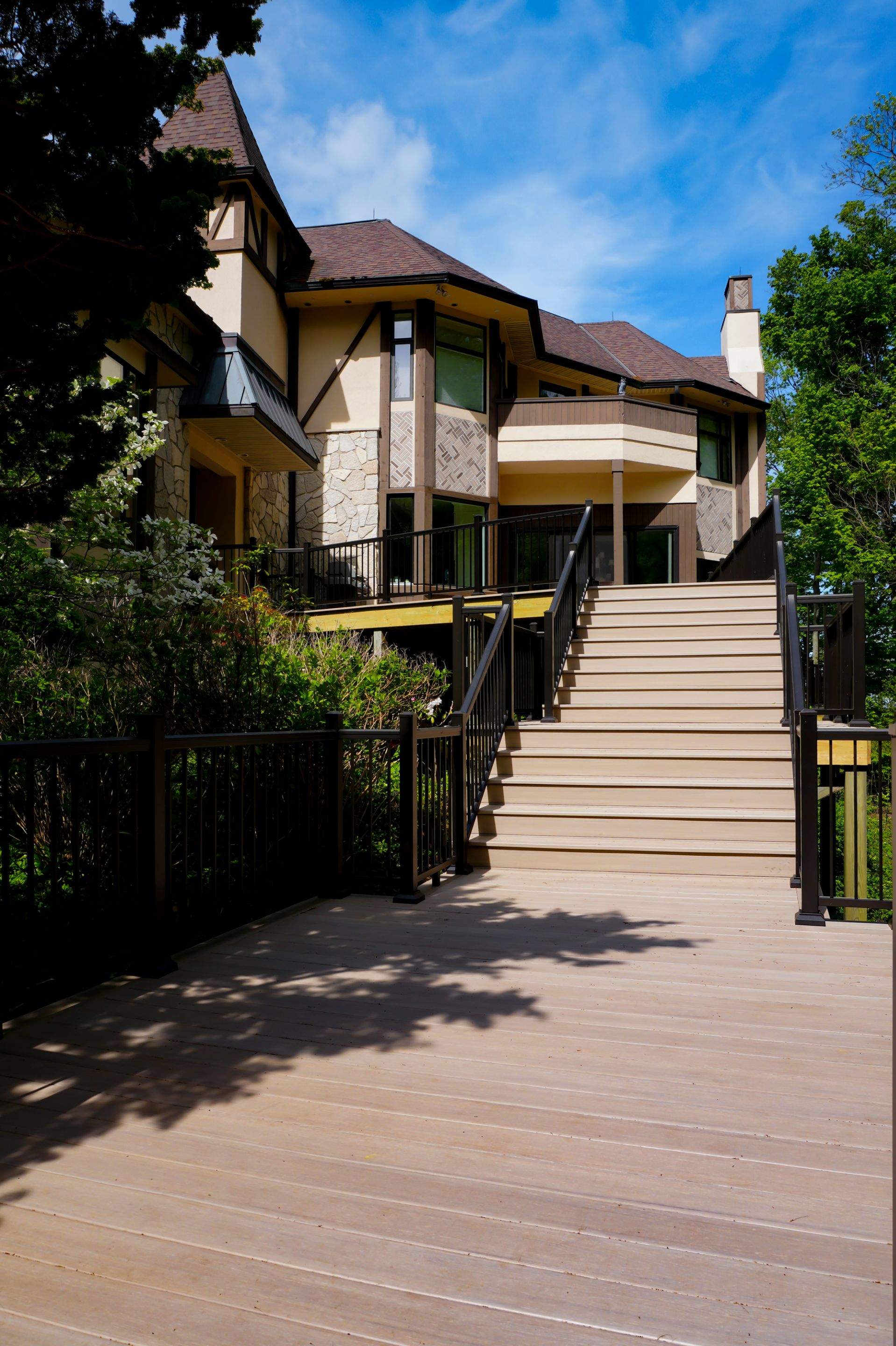 Custom Multi-Level Deck in Grand Haven by Cutting Edge Homes