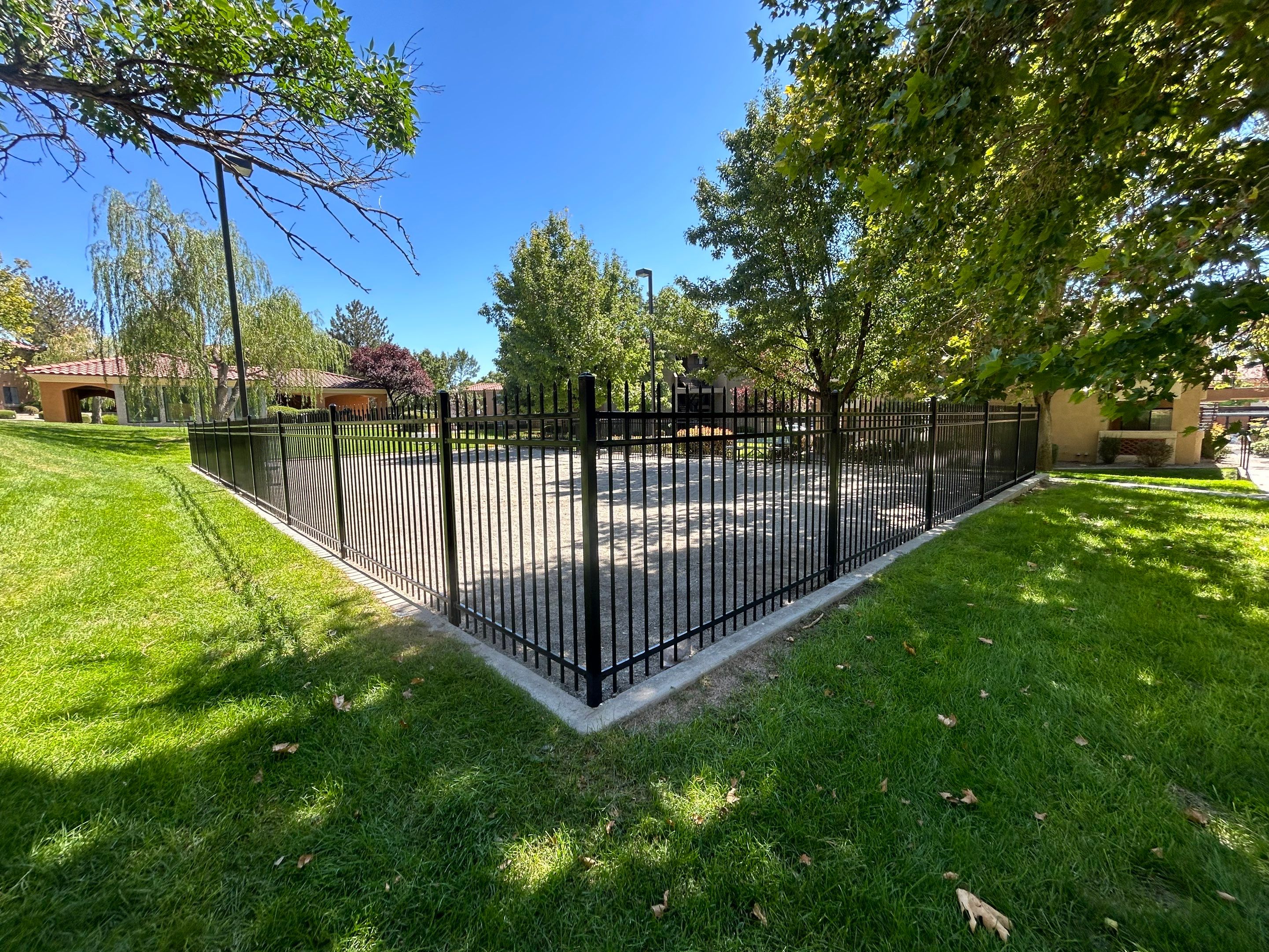 Light Commercial using Ameristar wrought iron by Valley Fence Company