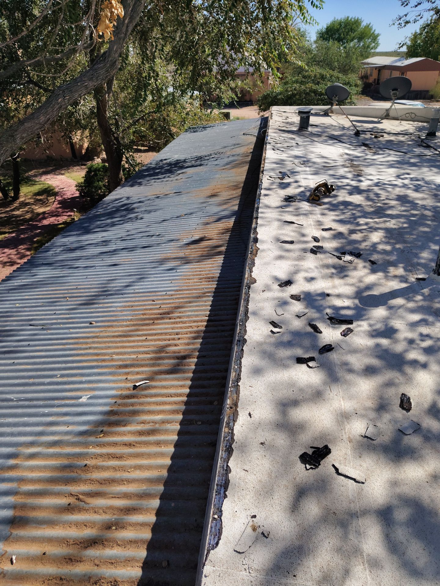 Residential roof application by SPF Services 
