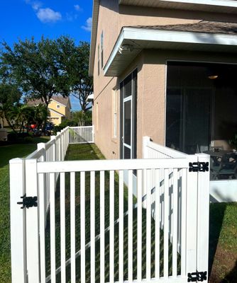 Vinyl Fence Installation using Vinyl Picket Fence