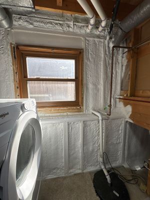 attic insulation and garage closed cell spray foam in St. Paul