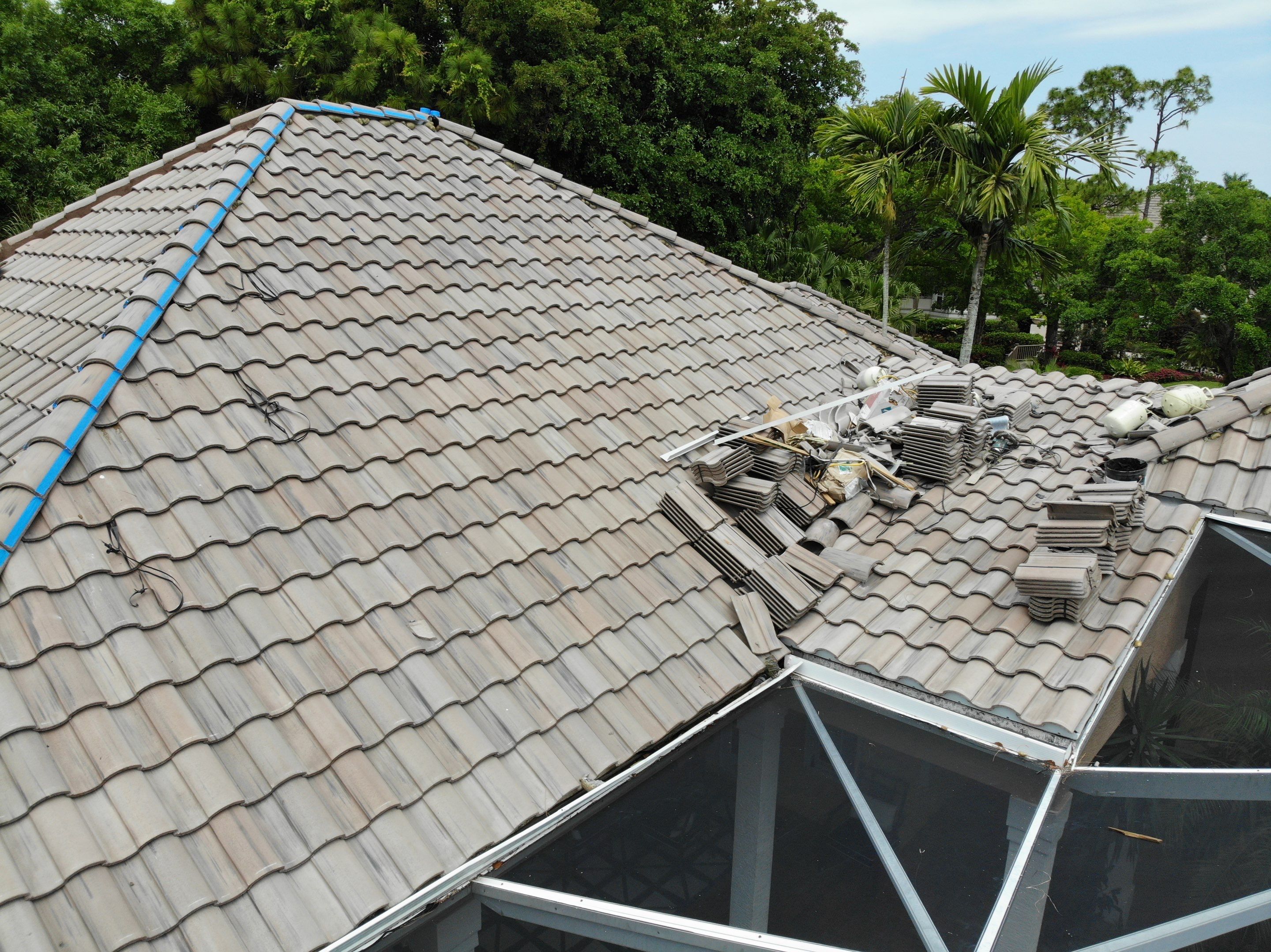 Residential Roofing Installation using Eagle Concrete Tile in Bonita Springs by International Roofing