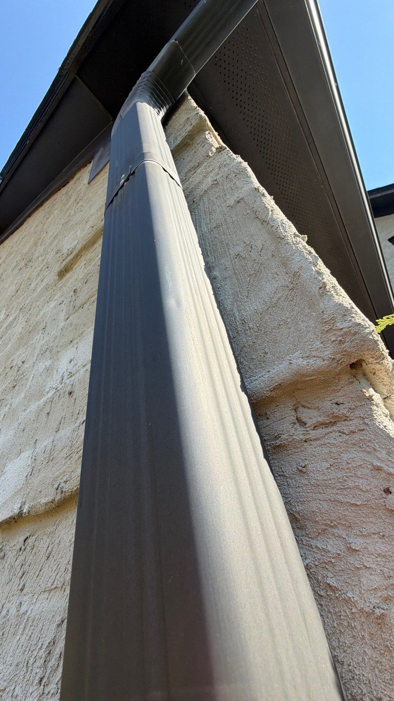 Bronze Gutter System and Exterior Masonry Upgrades in Brentwood by Stellar Roofing & Restorations