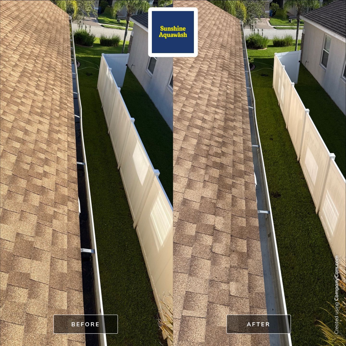 Gutter Cleaning Project – Oakley Place Community, Ellenton, FL by Sunshine AquaWash