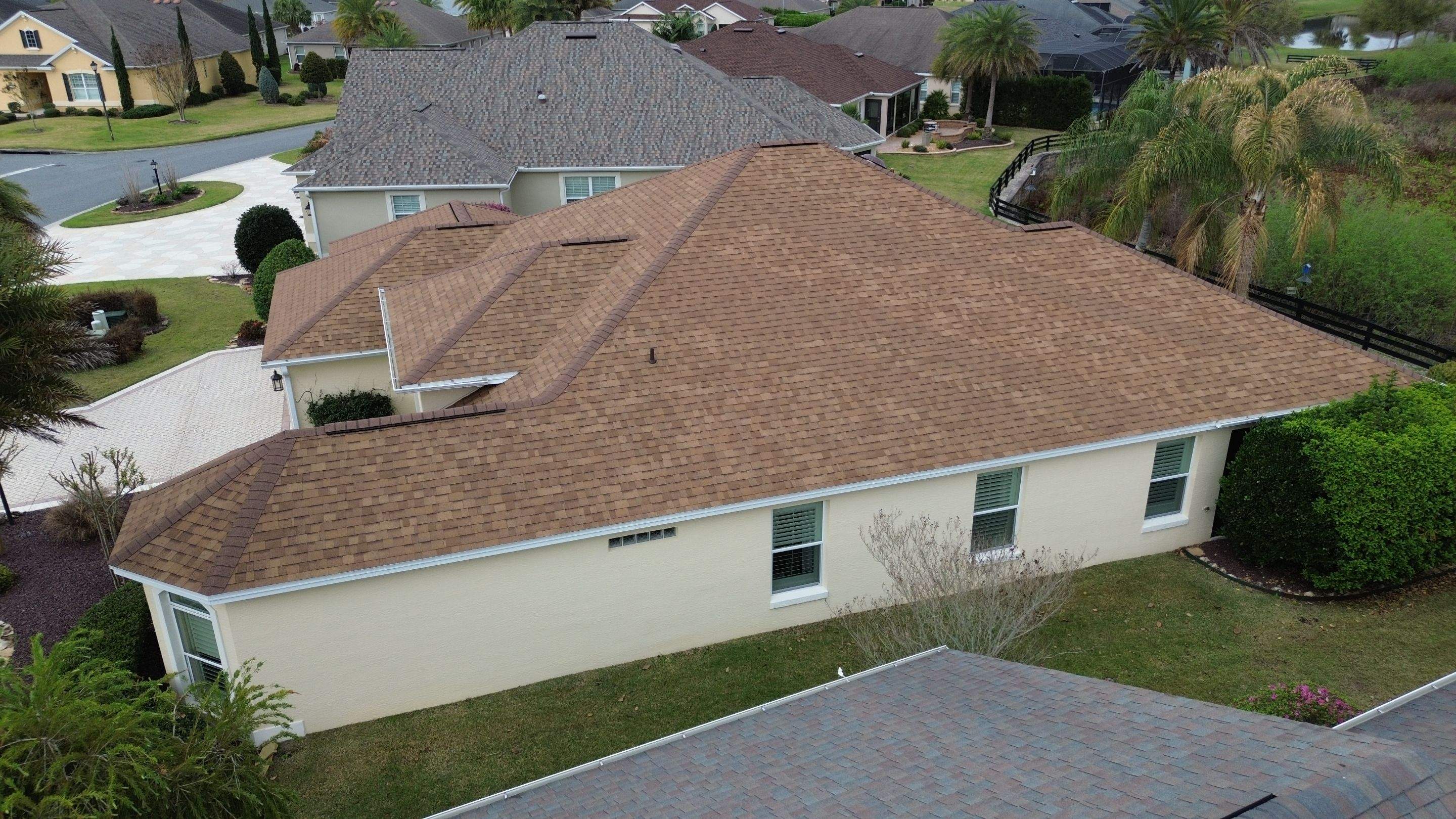 Desert Tan Reroof in The Villages, FL by Brehm Roofing