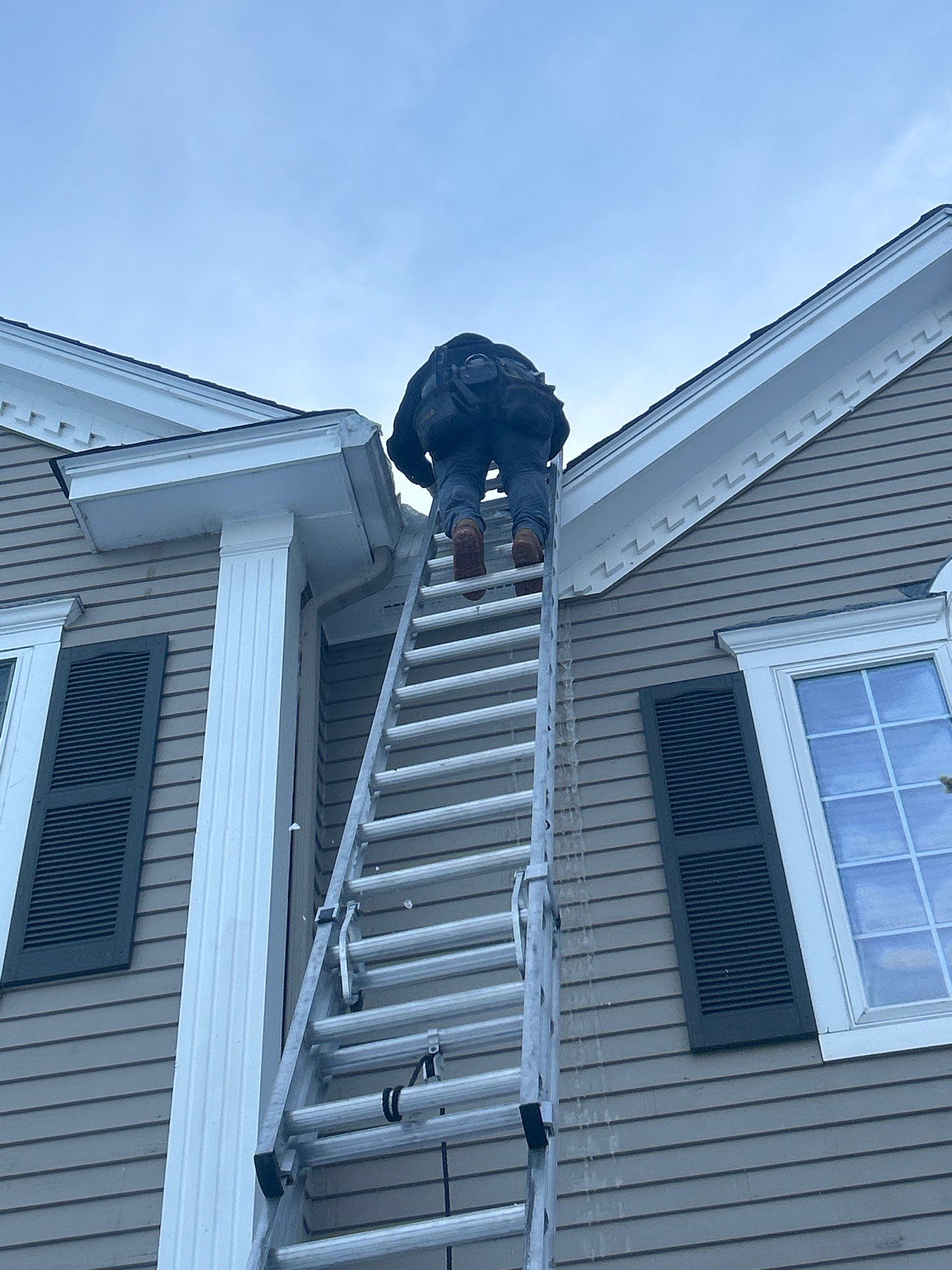 Ice Dam Removal Project in North Andover by Mighty Dog Roofing of Greater Middlesex County