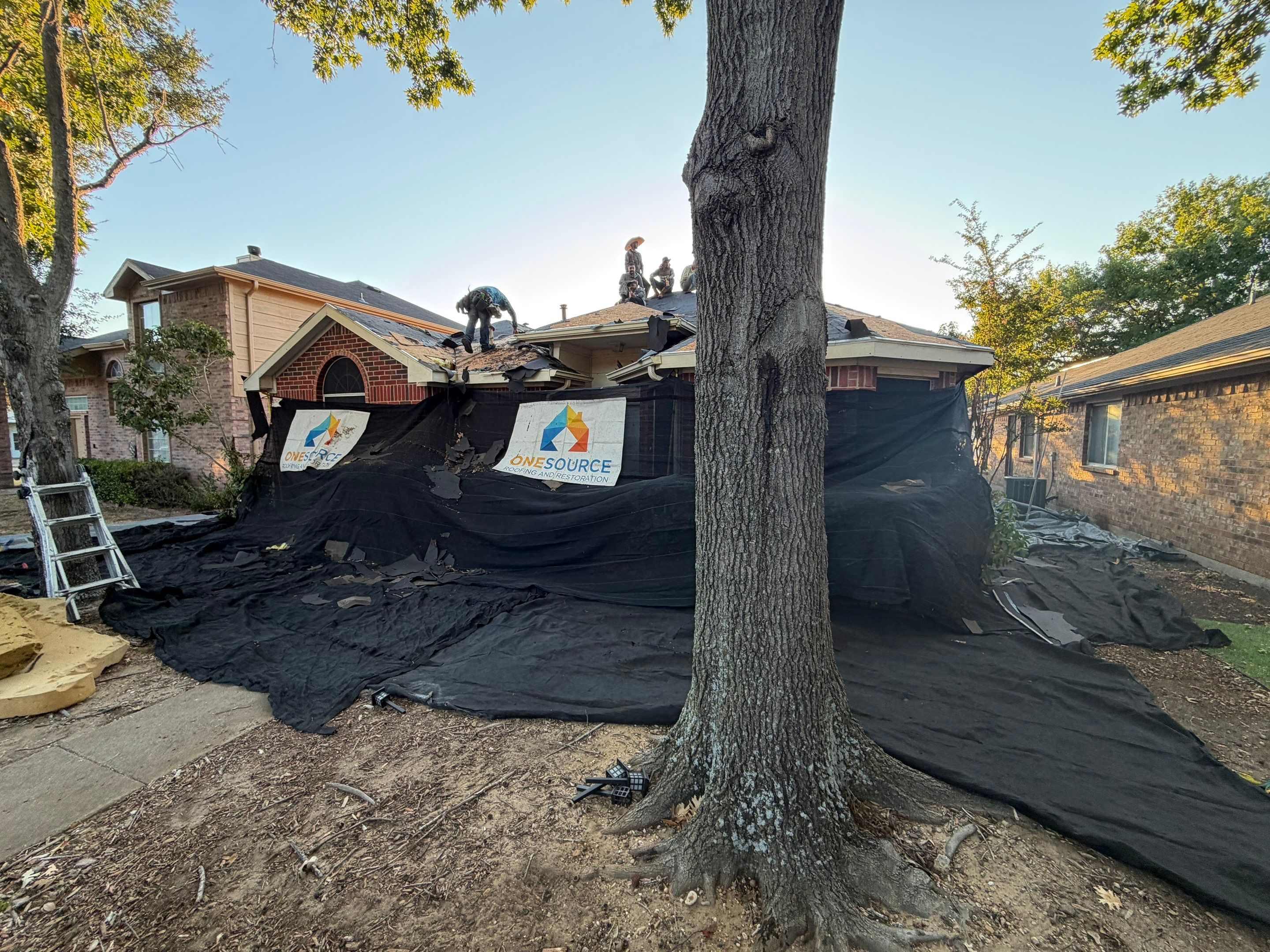 Residential Roofing Installation using Malarkey Highlander Weathered Wood Plus by OneSource Roofing and Restoration