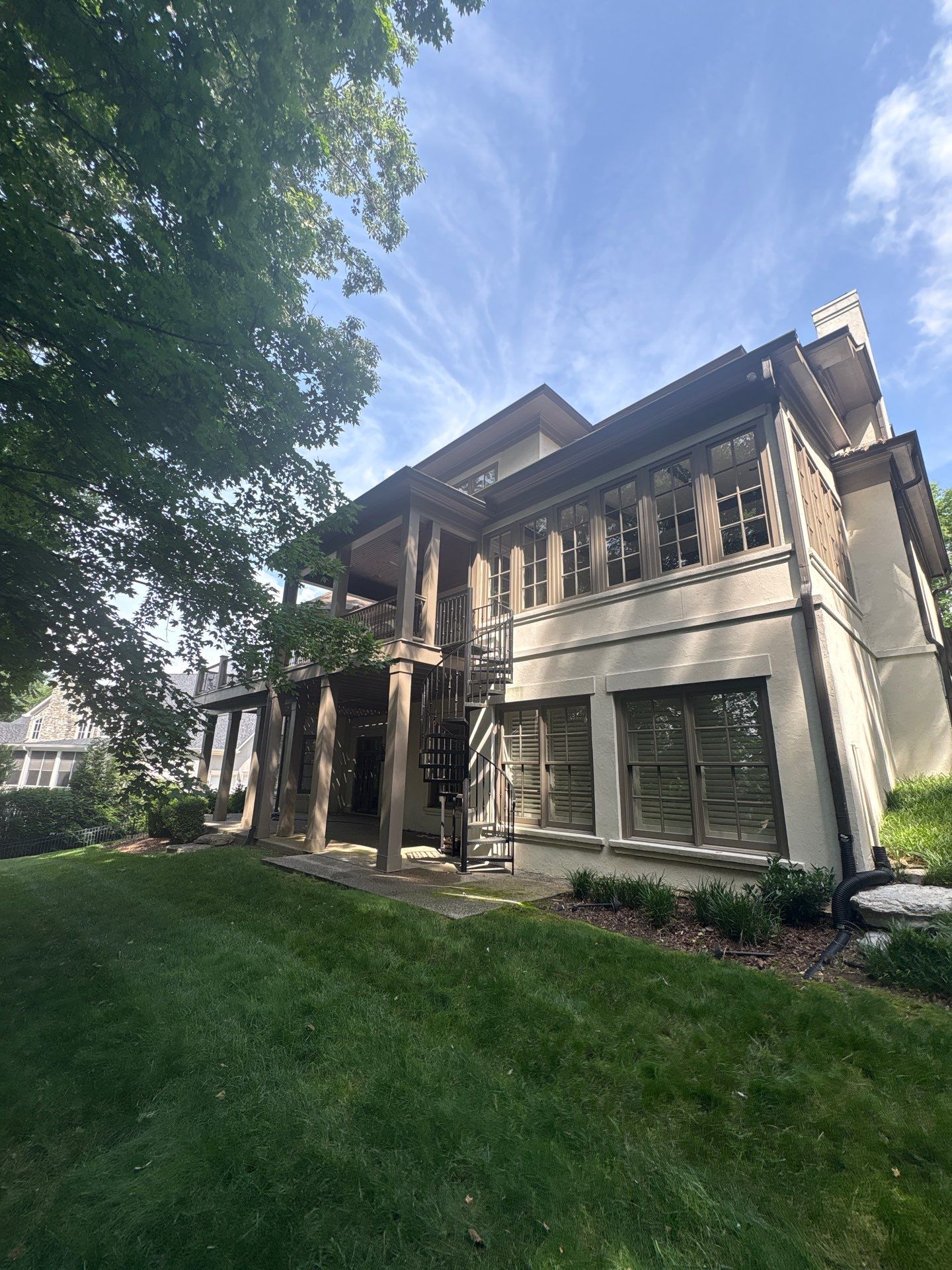 Franklin Exterior Stucco Restoration and Comprehensive Painting Renovation by U.S. Exterior Solutions