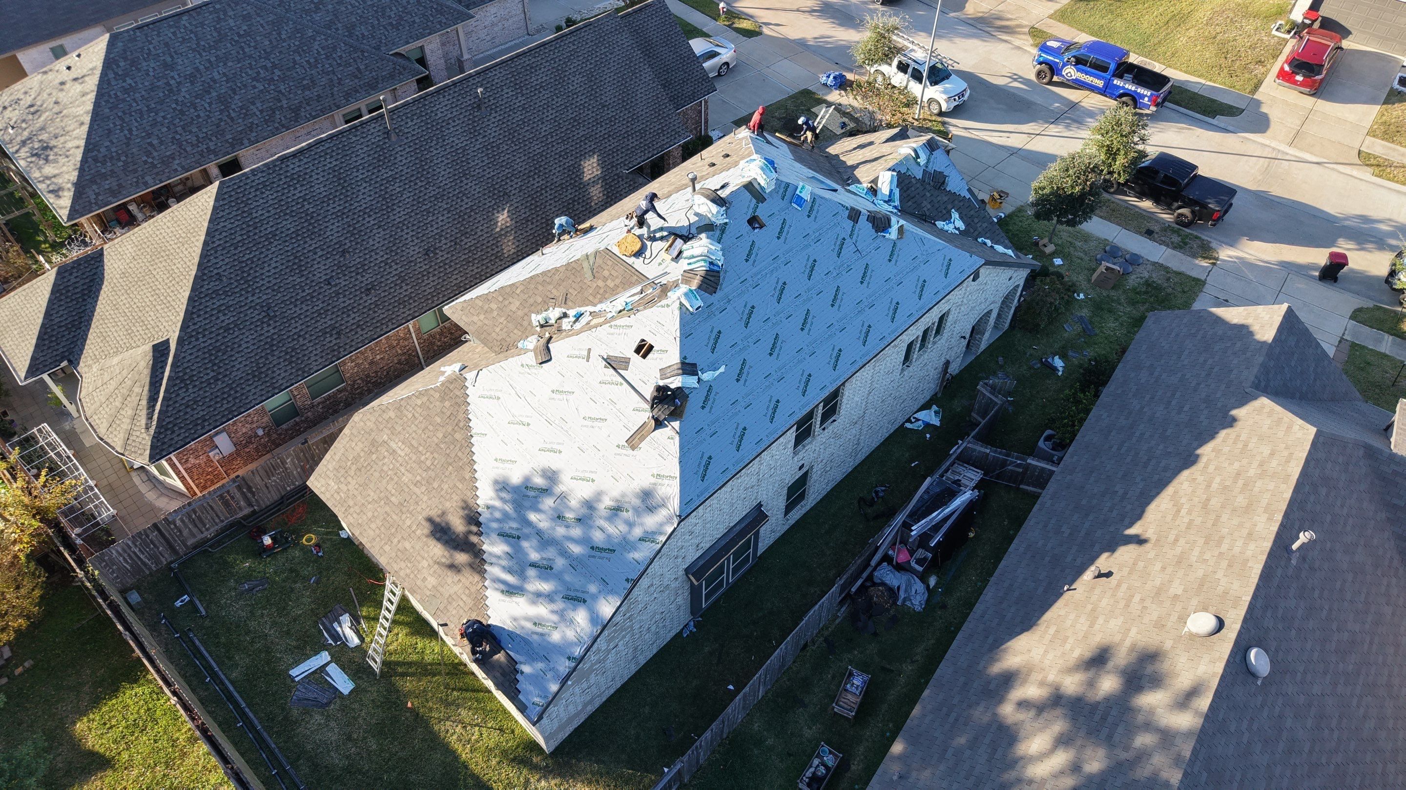 Roof Replacement Project in Houston by Roofing Technologies Unlimited