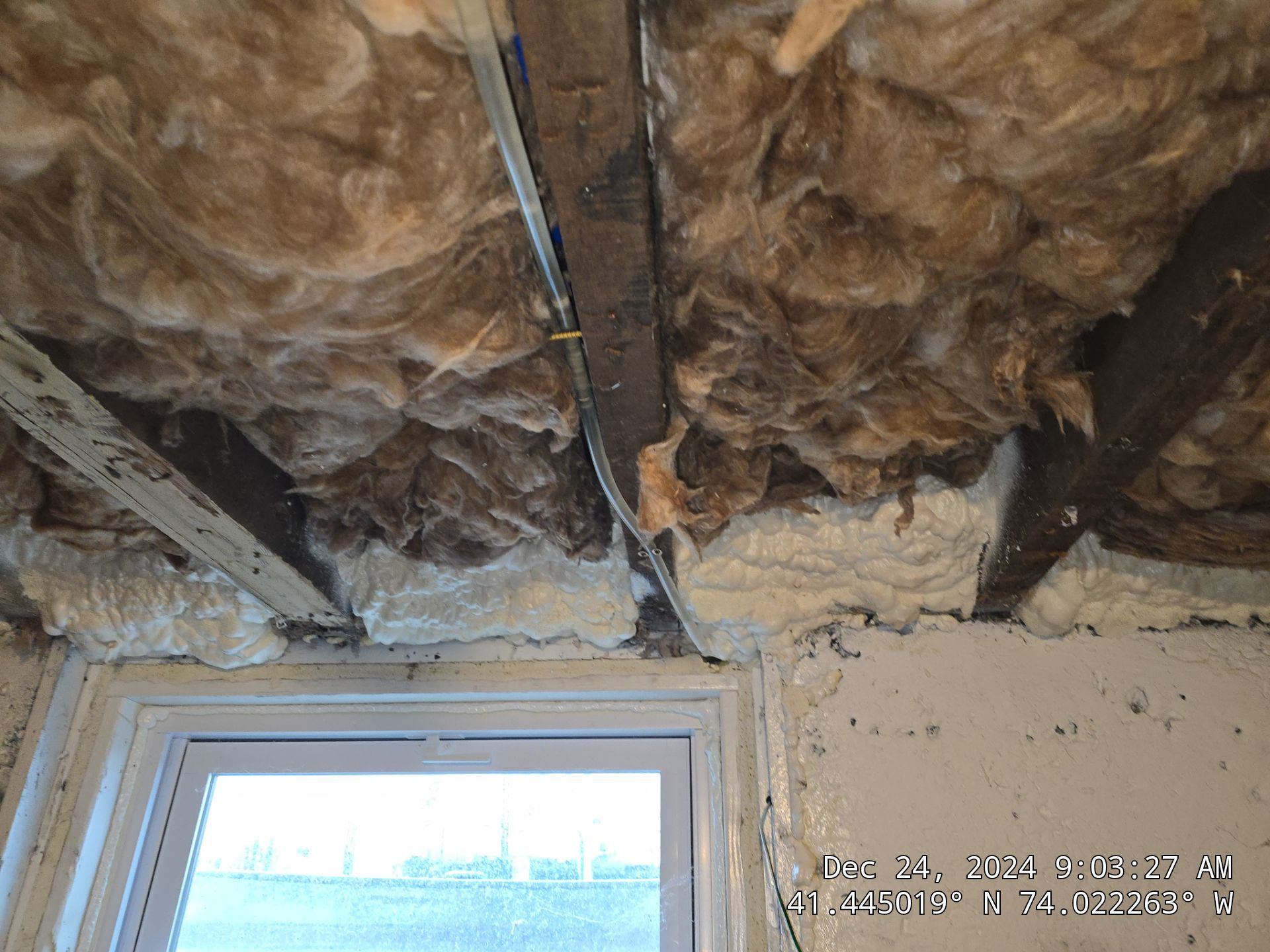 Attic Insulation using open cell spray foam by NYS Foam & Energy