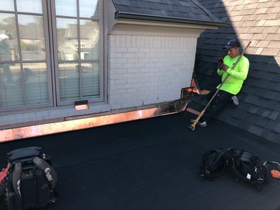 Architectural Shingle Roof Repair and Custom Copper Flashing in Germantown