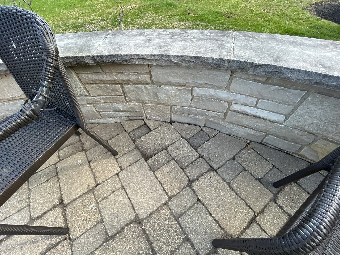 Brick paver repair, cleaning sanding and sealing by Northern Power Washing LLC.