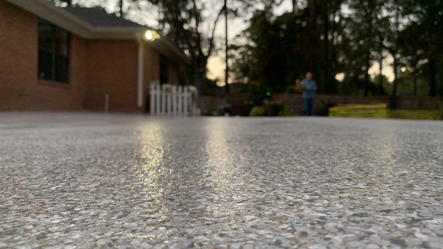 Bob's Beautiful Pool by Deese Elite Concrete Coatings
