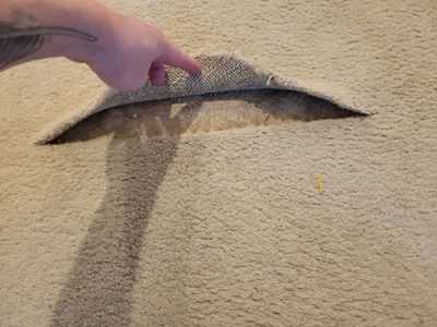 Delaminated Carpet Seam Repair