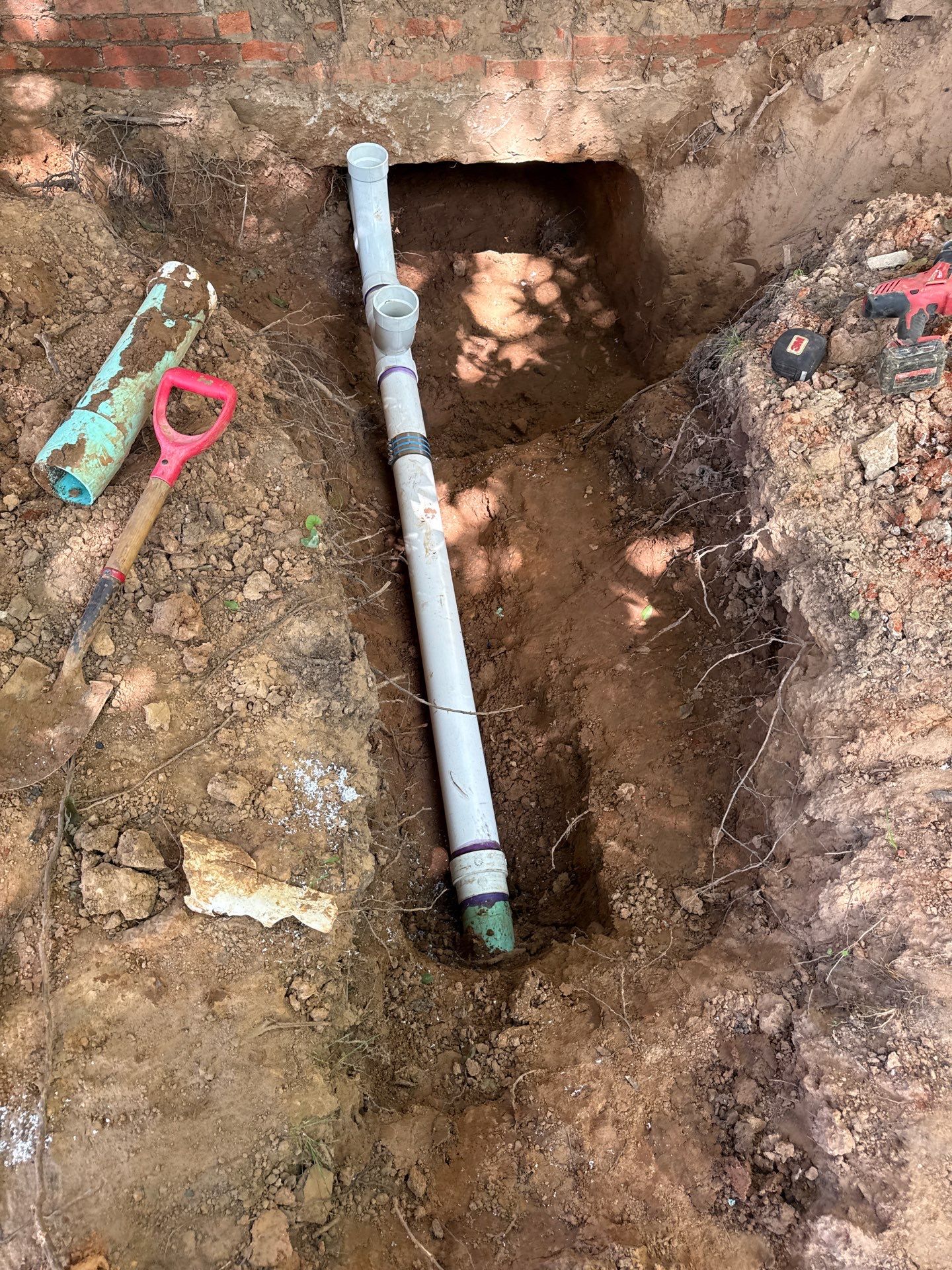 Drain Repipe Project in Mt Vernon by Rub-A-Dub Plumbing