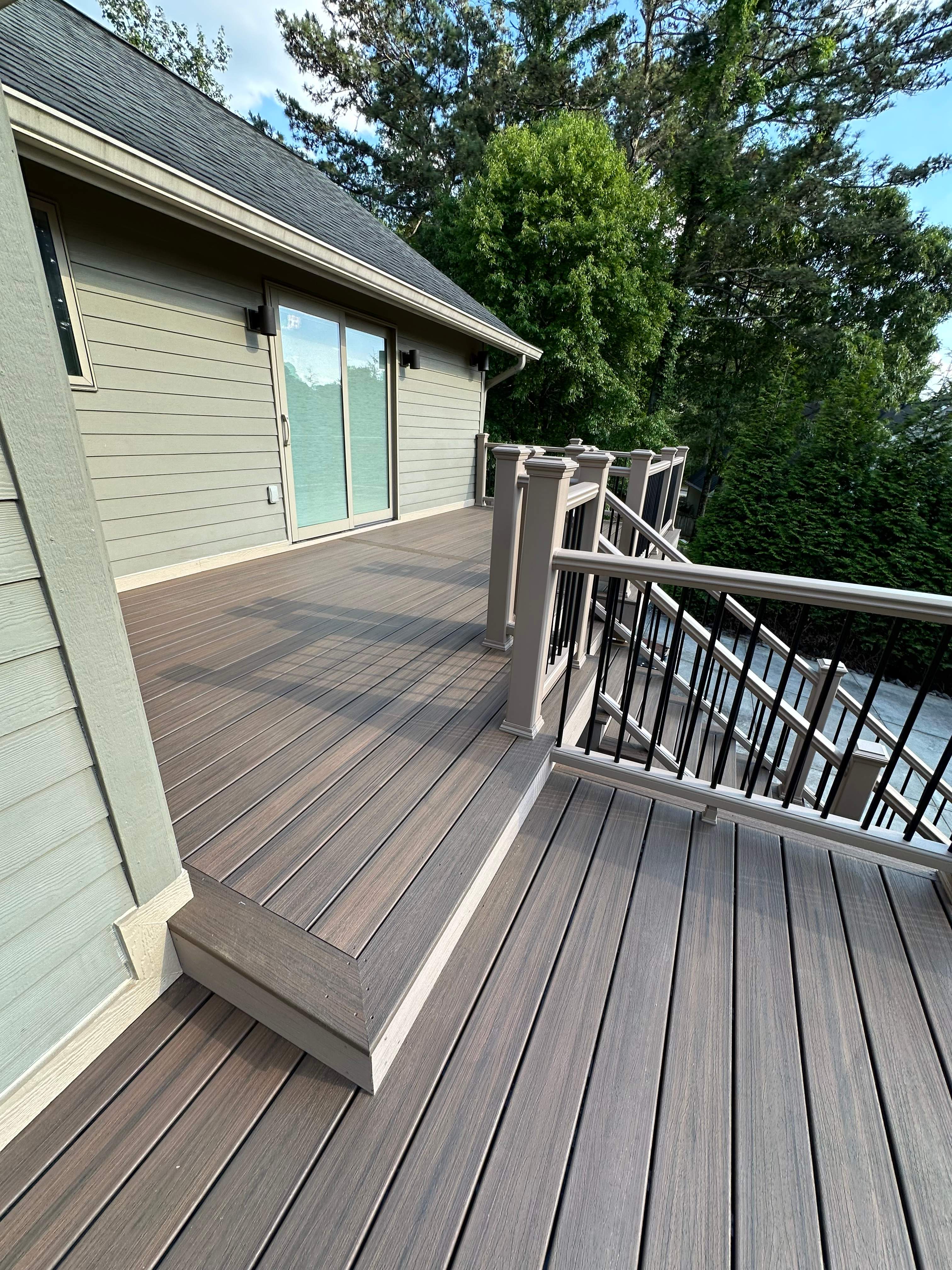 Dewey Deck Rebuild with Awning in Buford by Craftsman Deck Builders