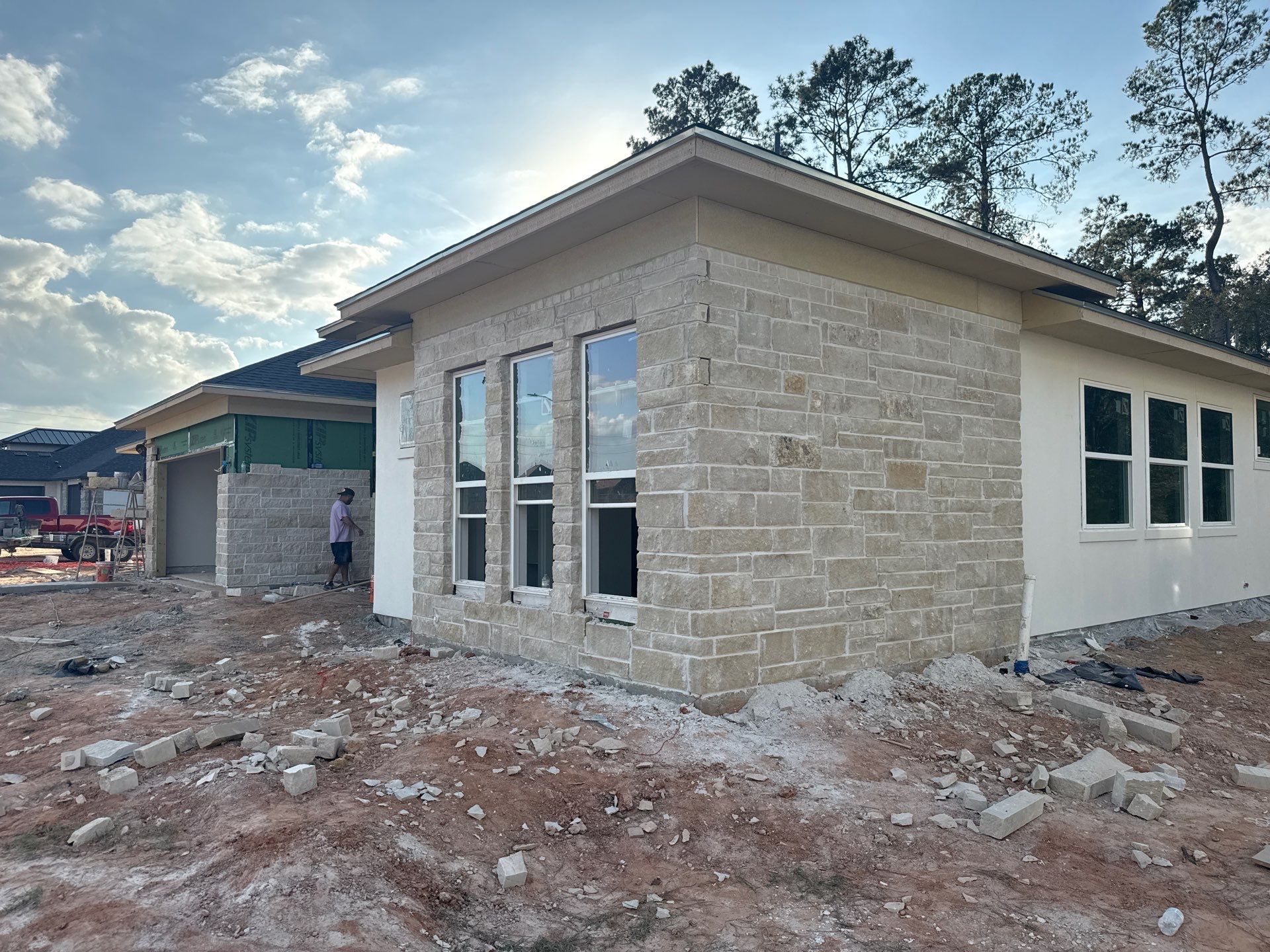 Pre-Landscape Precision: Stucco Finish with Backer Rod Detail by Apex Conventional Stucco Llc