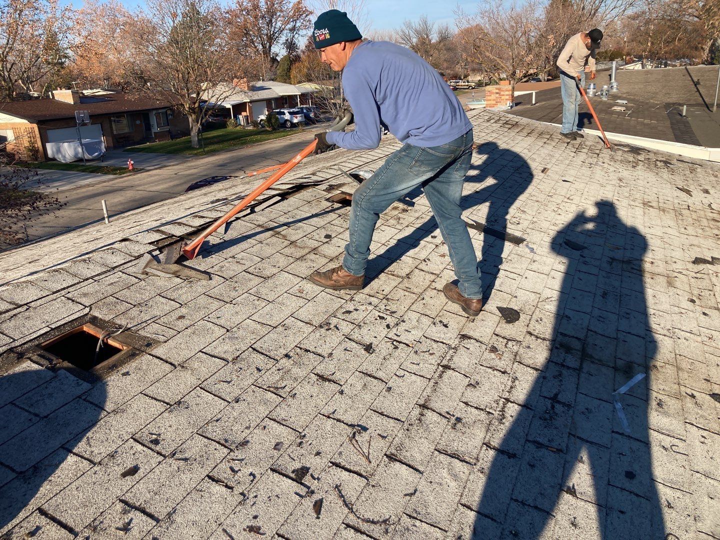 Meridian Single Level Residential Roofing Installation by ID Roofing LLC