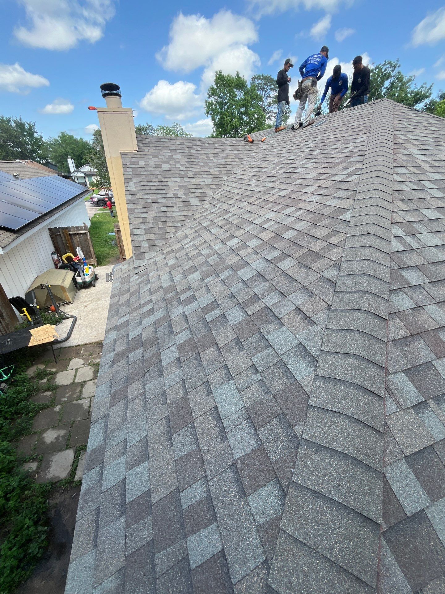 Residential Roofing Installation using Owen's Corning Duration (Lifetime) Shingles by Roof Repair Company
