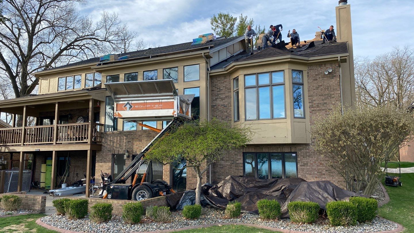 Roof Replacement  Certainteed Landmark Moire Black  by Bloomfield Construction & Restoration