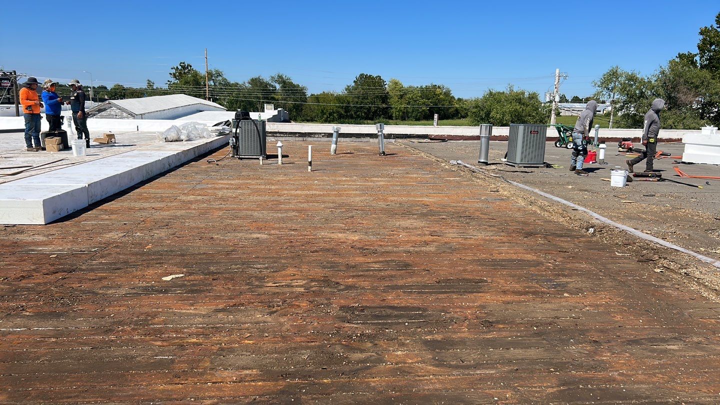 Commercial Flat Roofing Install  by Titan Commercial & Residential Roofing 