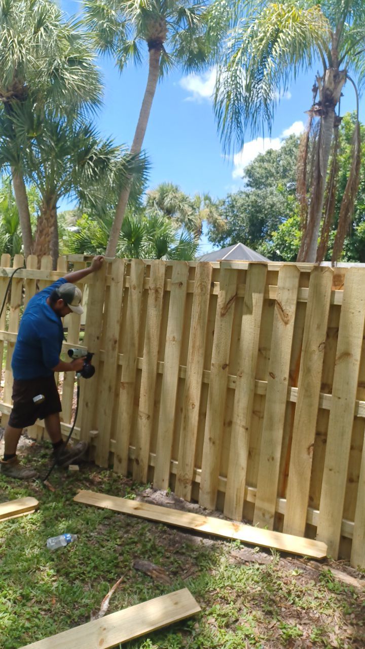 Nokomis, FL 6ft. Tall Treated Wood Shadowbox  by Asap fence and gates, LLC