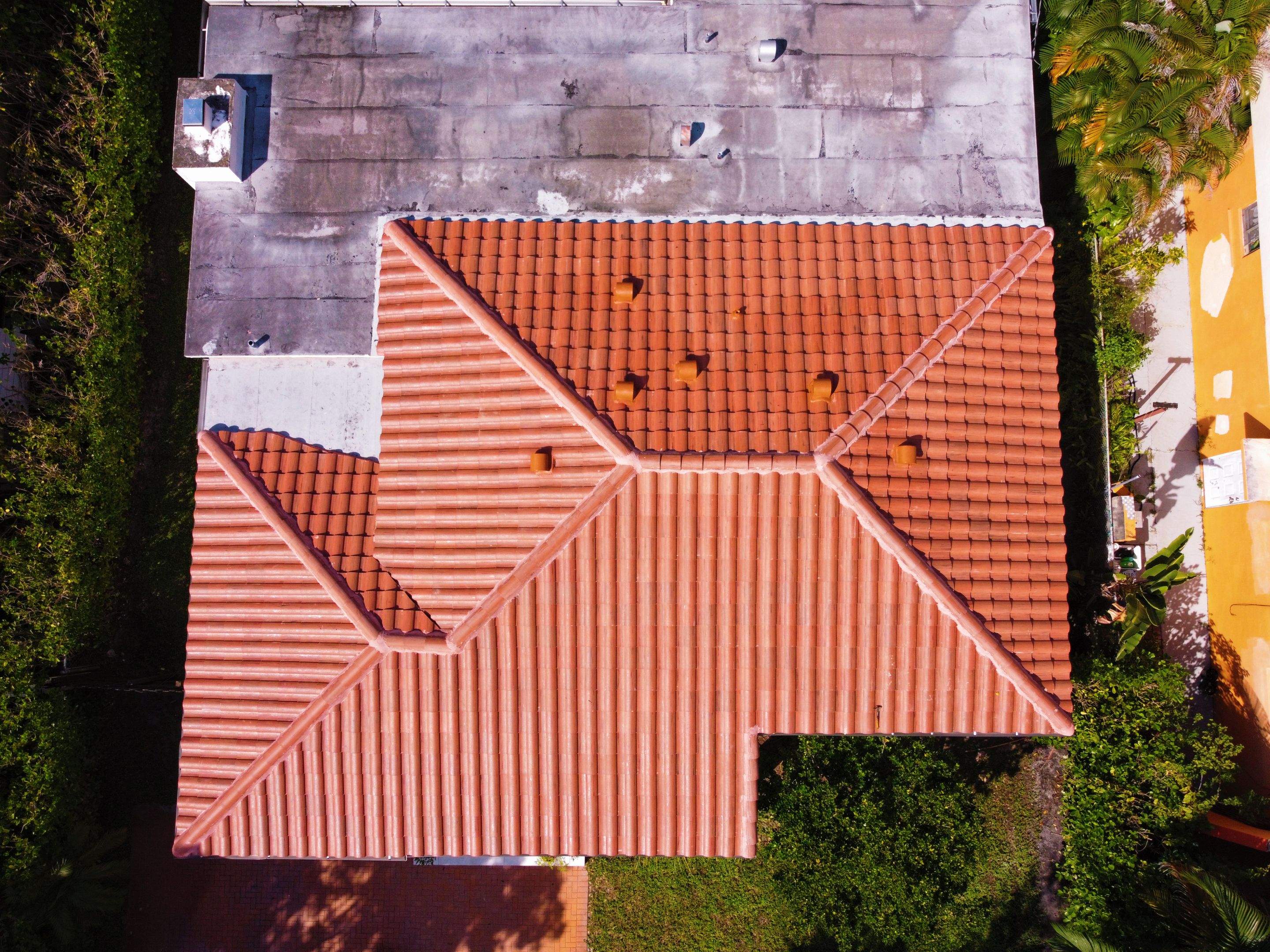 Residential Roofing Installation using Tile Roof by City Roofing Inc