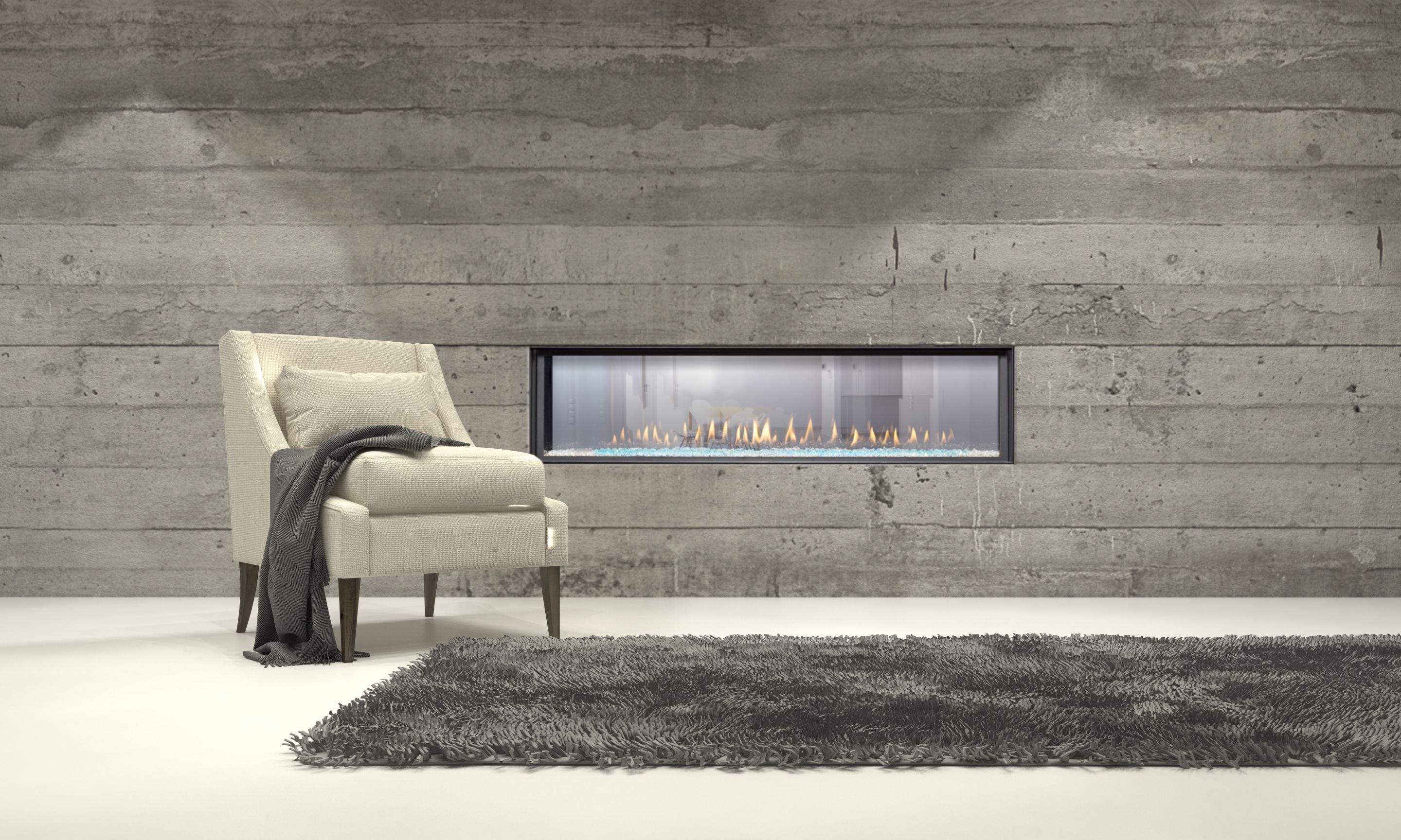 Custom Residential Fireplace Installations with Montigo Linear Inserts by Solara Custom Living
