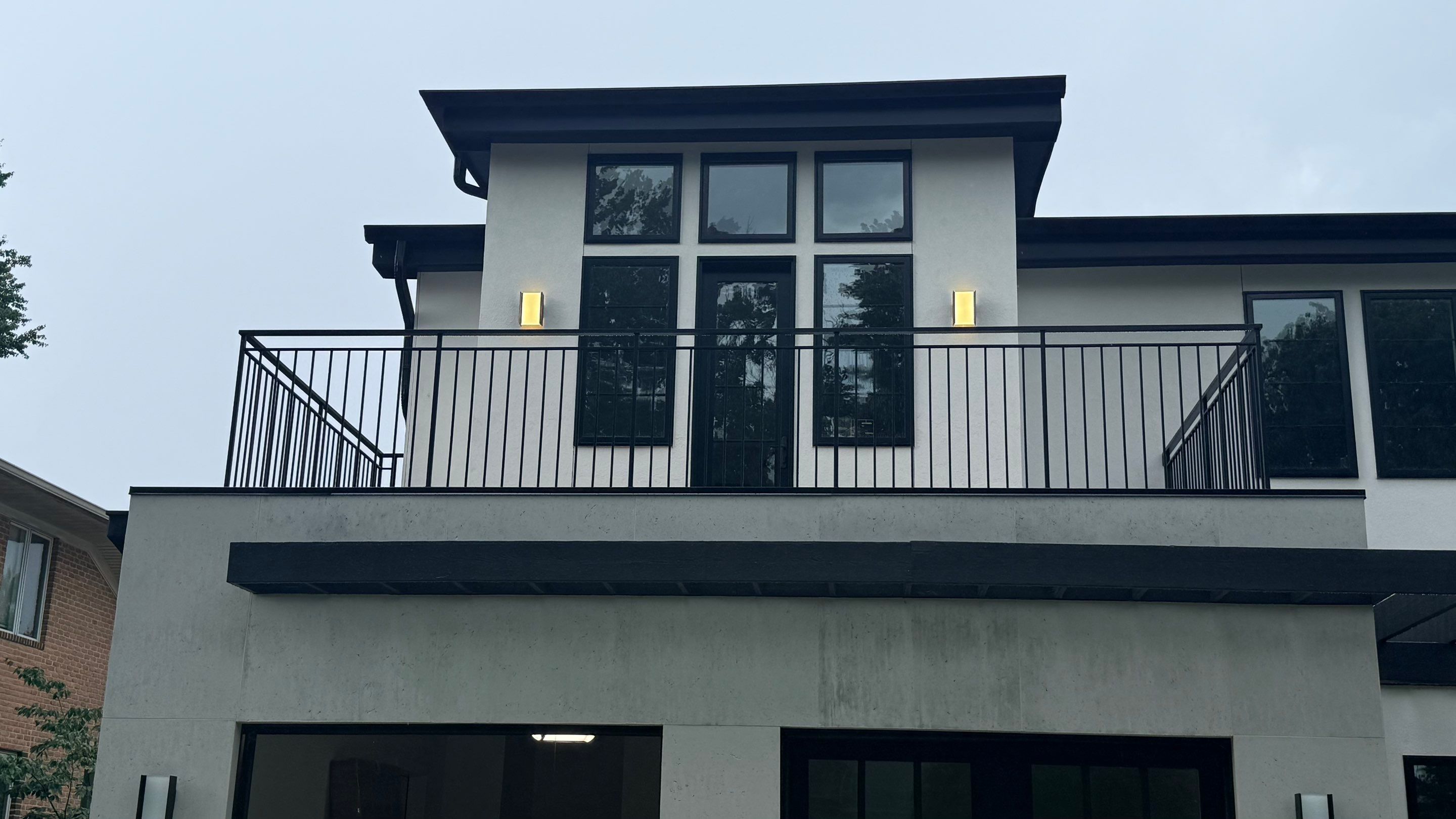 Metal Balcony Railing Installation in Kensington by Capitol Iron Works