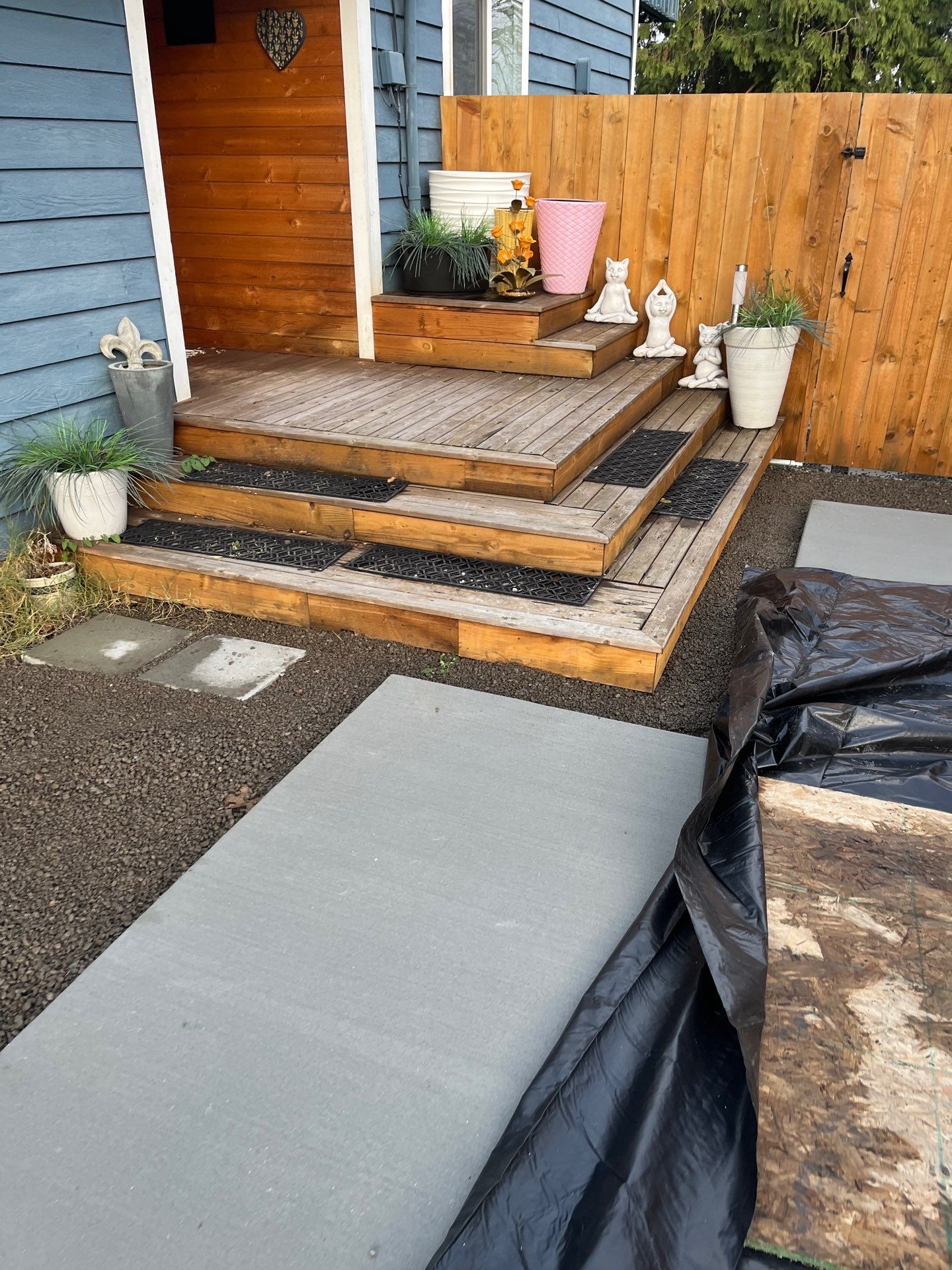 Concrete Driveway & Landscaping Project | Everett by Jireh Asphalt & Concrete Inc 