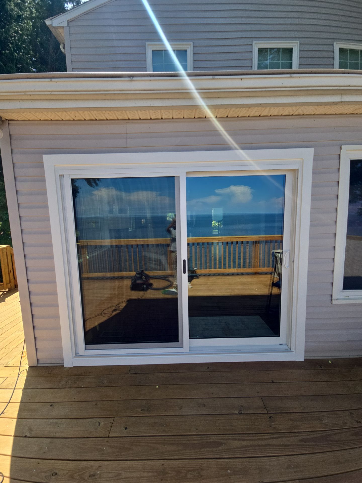 Sliding door with extra waterproofing by Window Depot of Annapolis