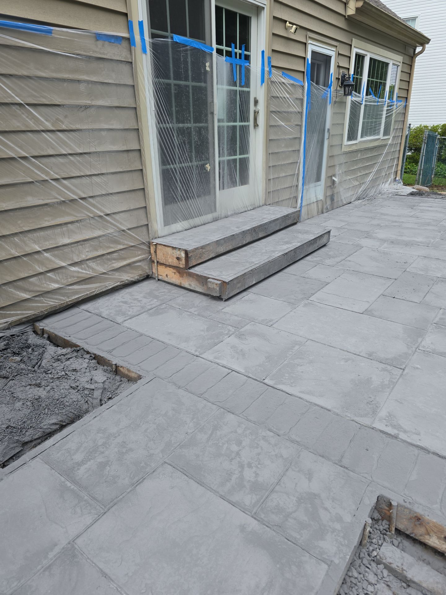 stamped concrete patio by Architectural Concrete Design