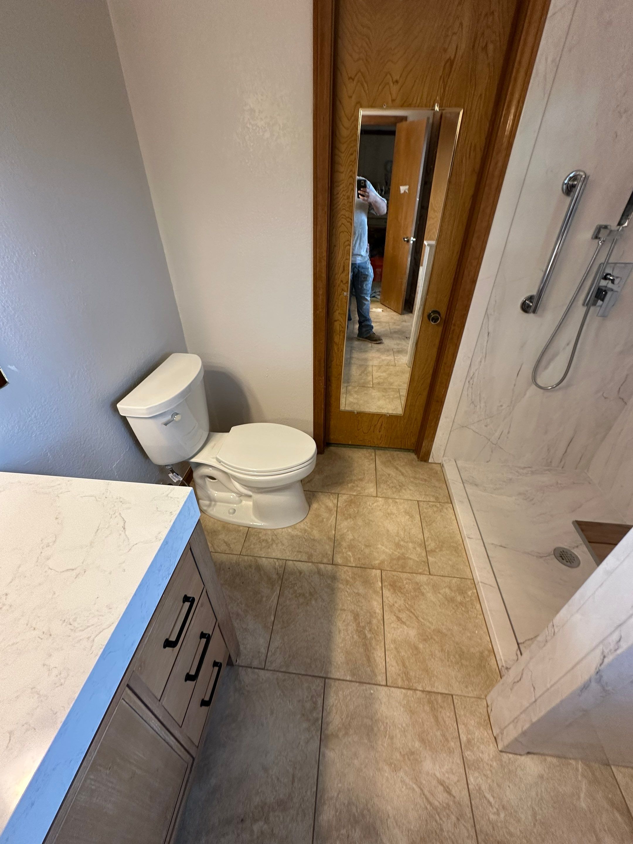 Full bathroom remodel in Buda by Lane Lauritsen - The Hill Country, Texas