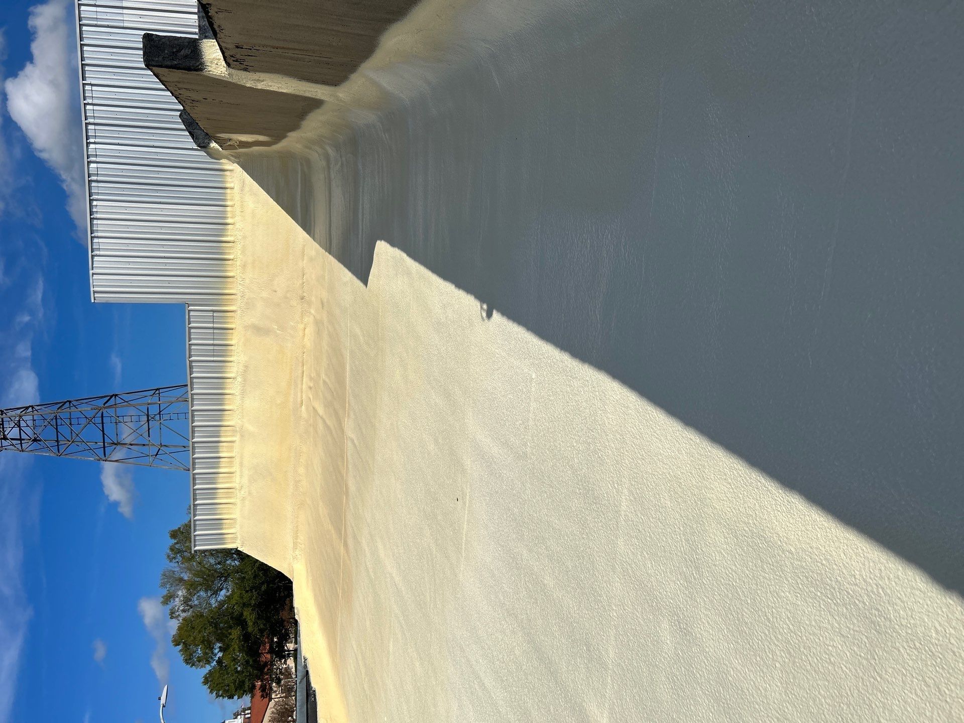 Downtown Gladewater Commercial Foam Roof Restoration – SPF + High-Tensile Acrylic by All Star Roofing LLC