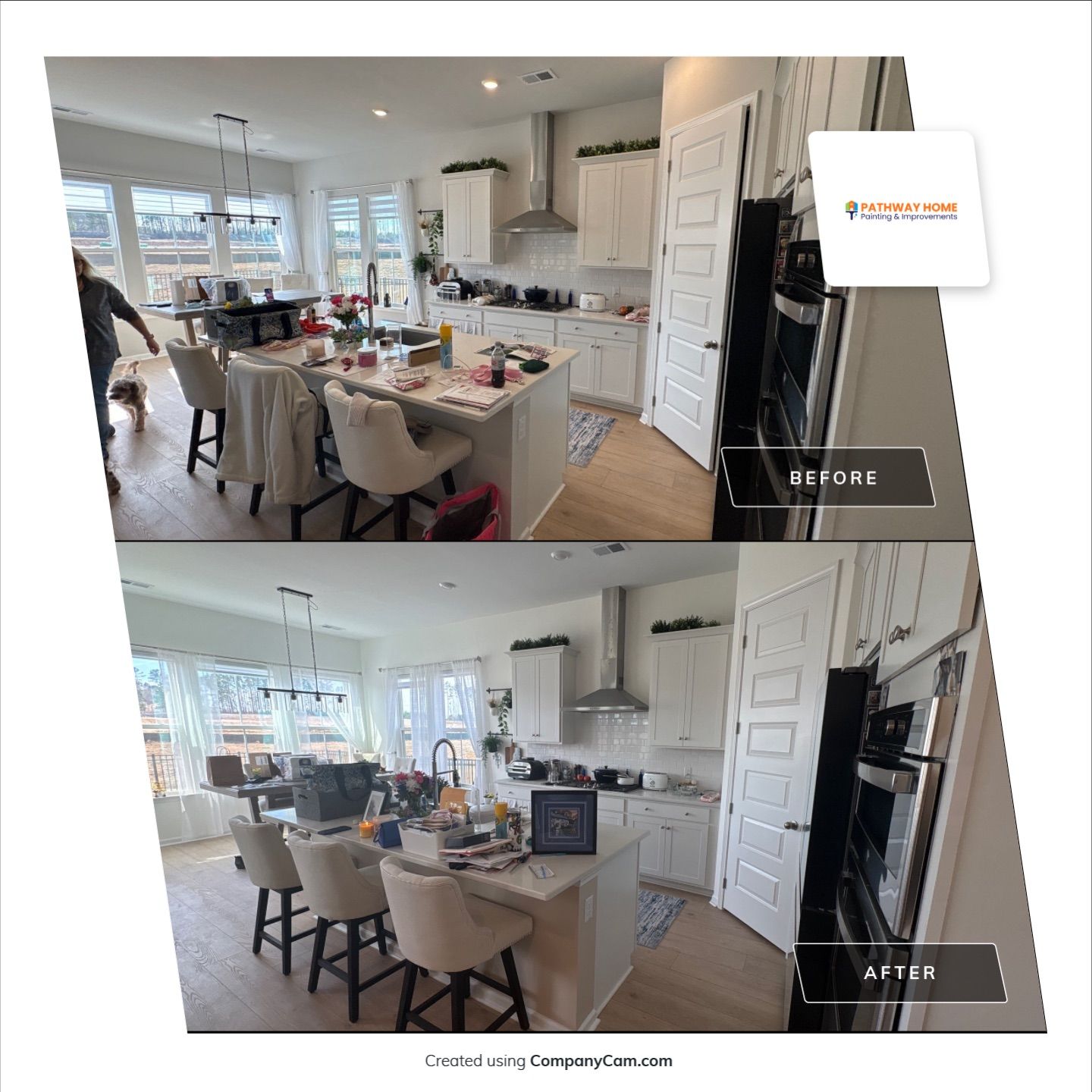 Another fresh interior transformation underway in Summerville 🎨 by Pathway Home Painting & Improvements