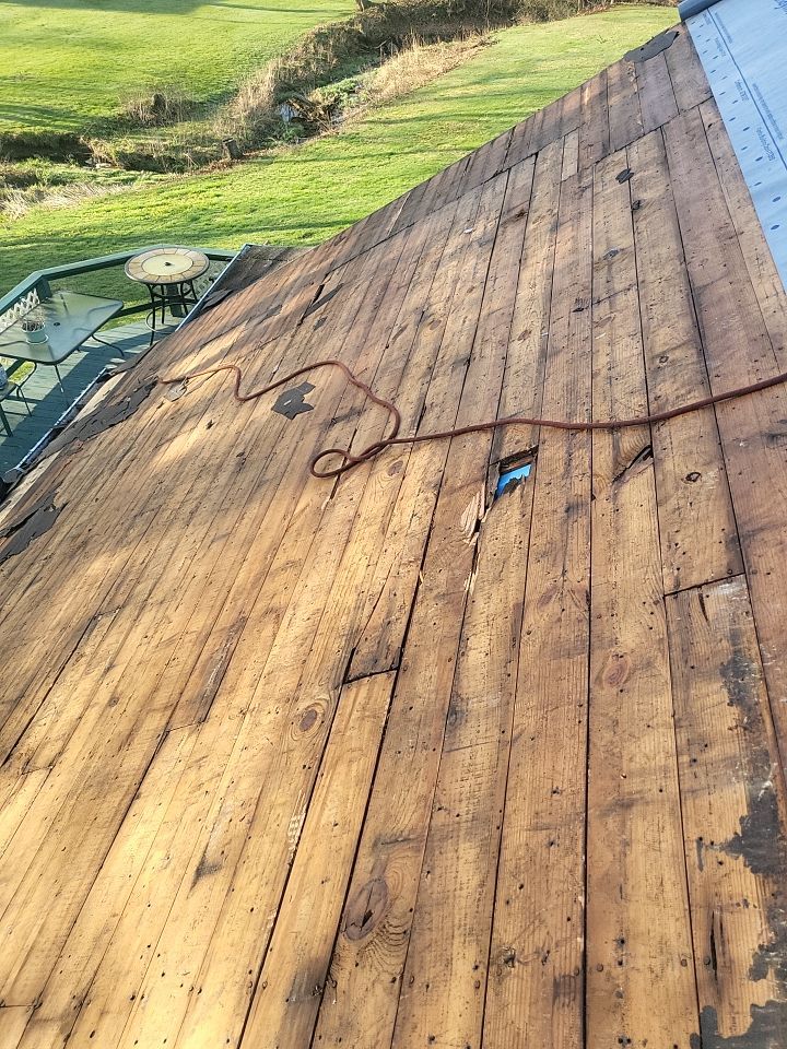 ATLAS PINNACLE COLOR: COASTAL GRANITE DRIP EDGE: BLACK by Eagle Eye Roofing