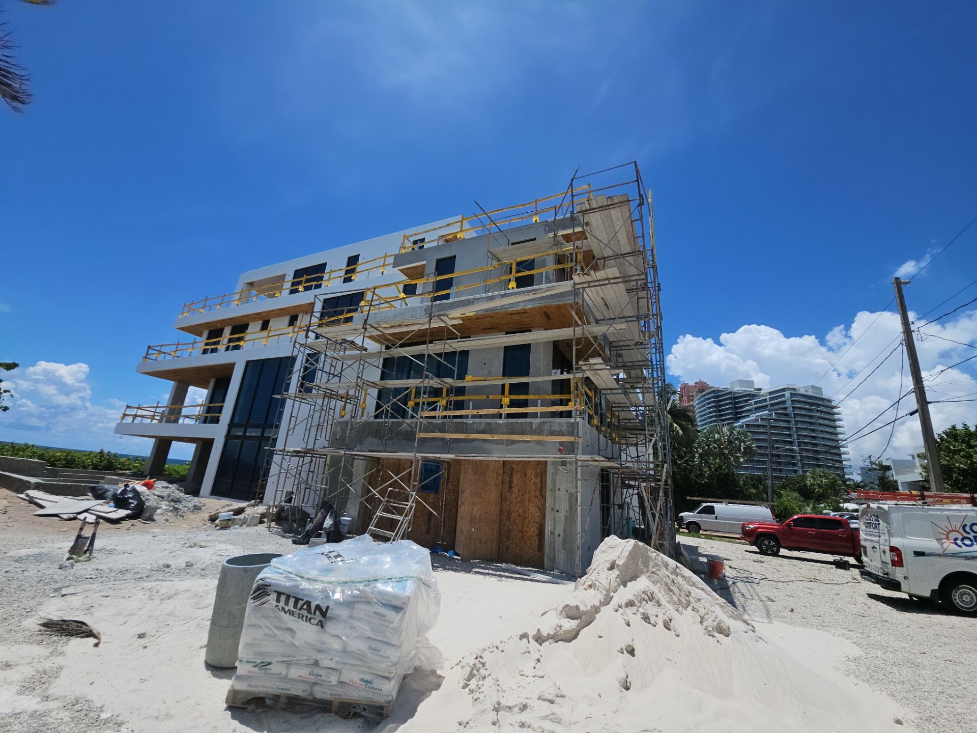 Oceanfront New Home Painting by John “The Greek” Painting