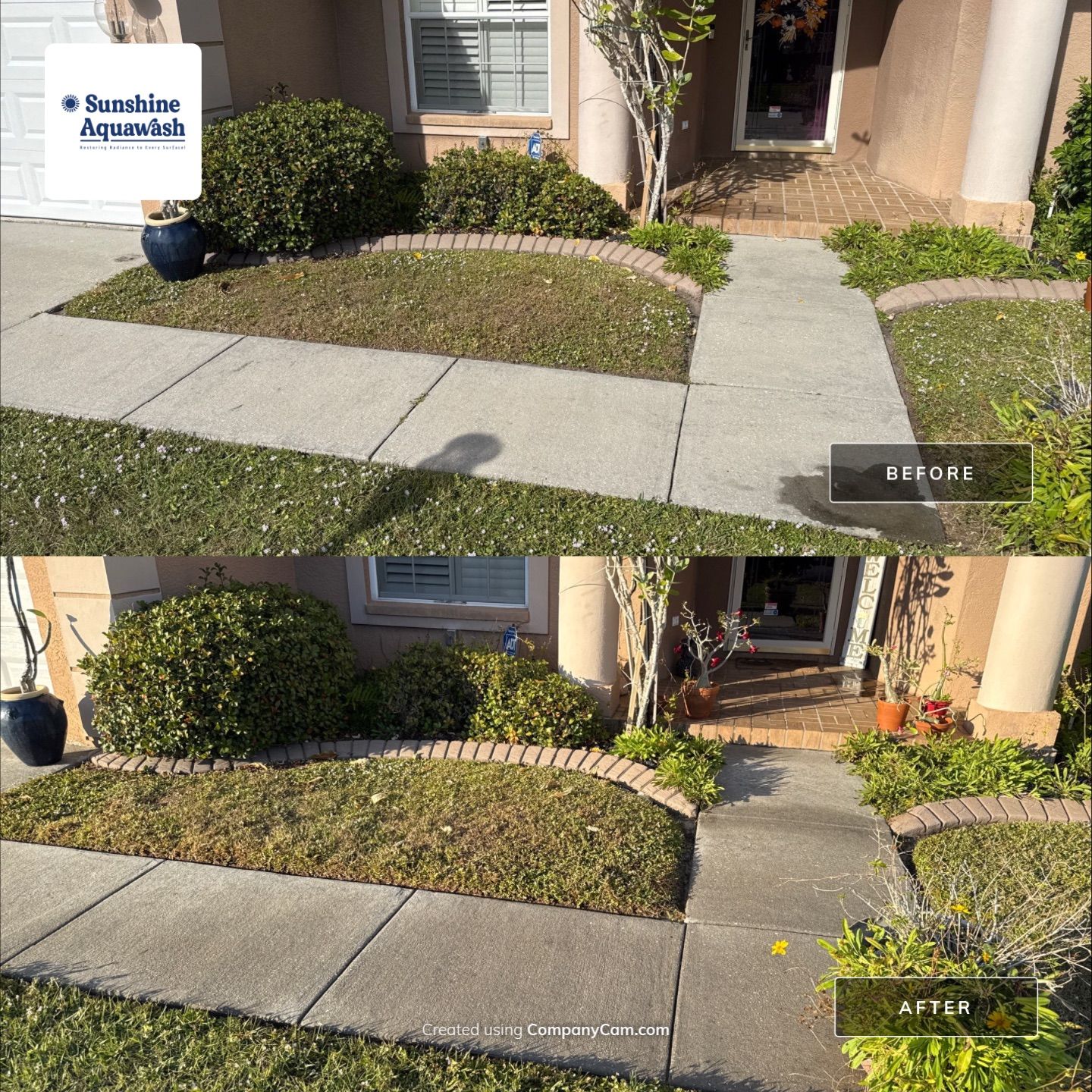 Driveway, Sidewalk, Street Curbing & Pool Screen Enclosure Cleaning in Regency Oaks, Palmetto, FL | Sunshine AquaWash by Sunshine AquaWash