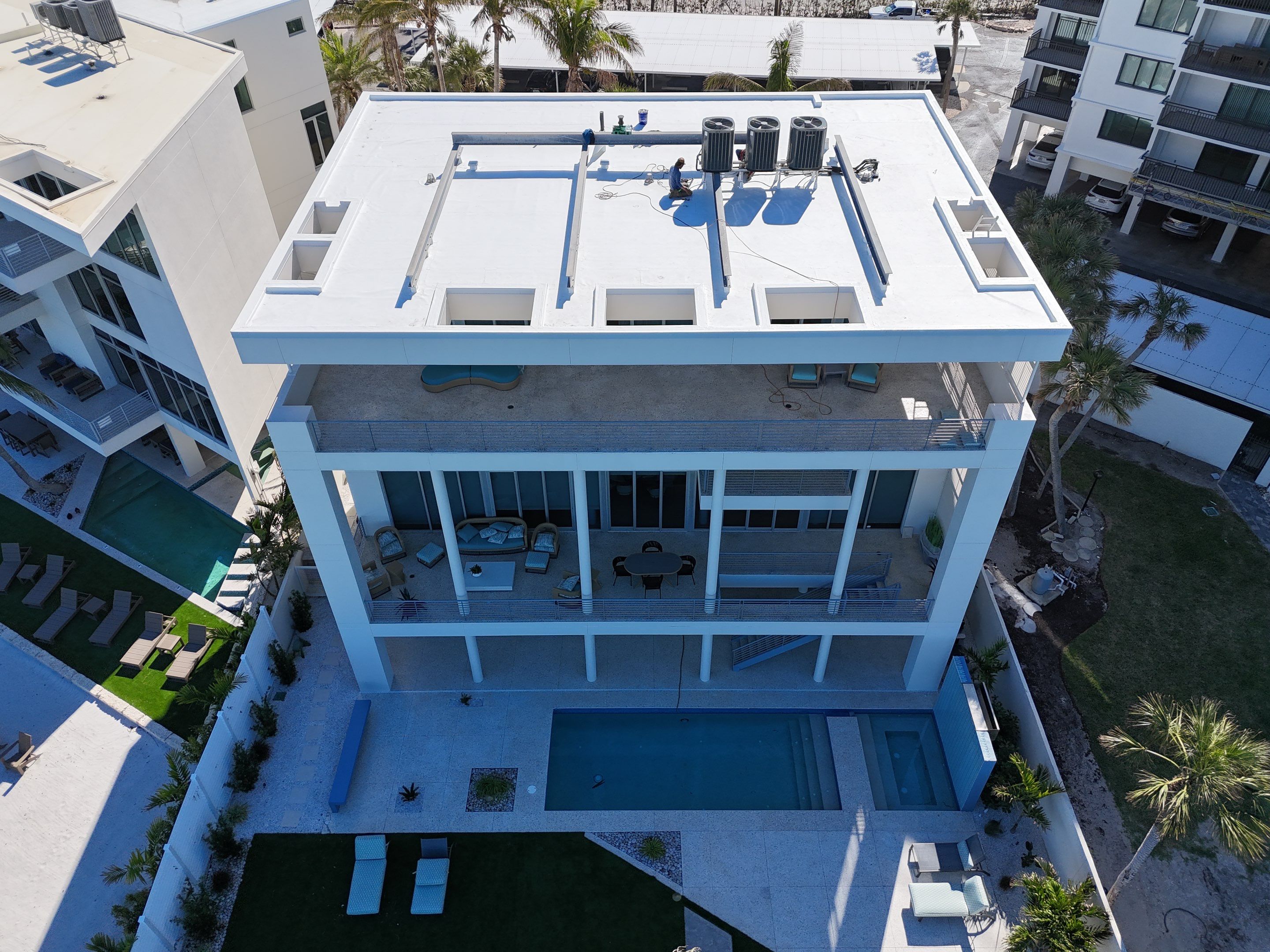 GAF EverGuard® TPO Roof Replacement – Siesta Key, FL by Steadfast Roofing