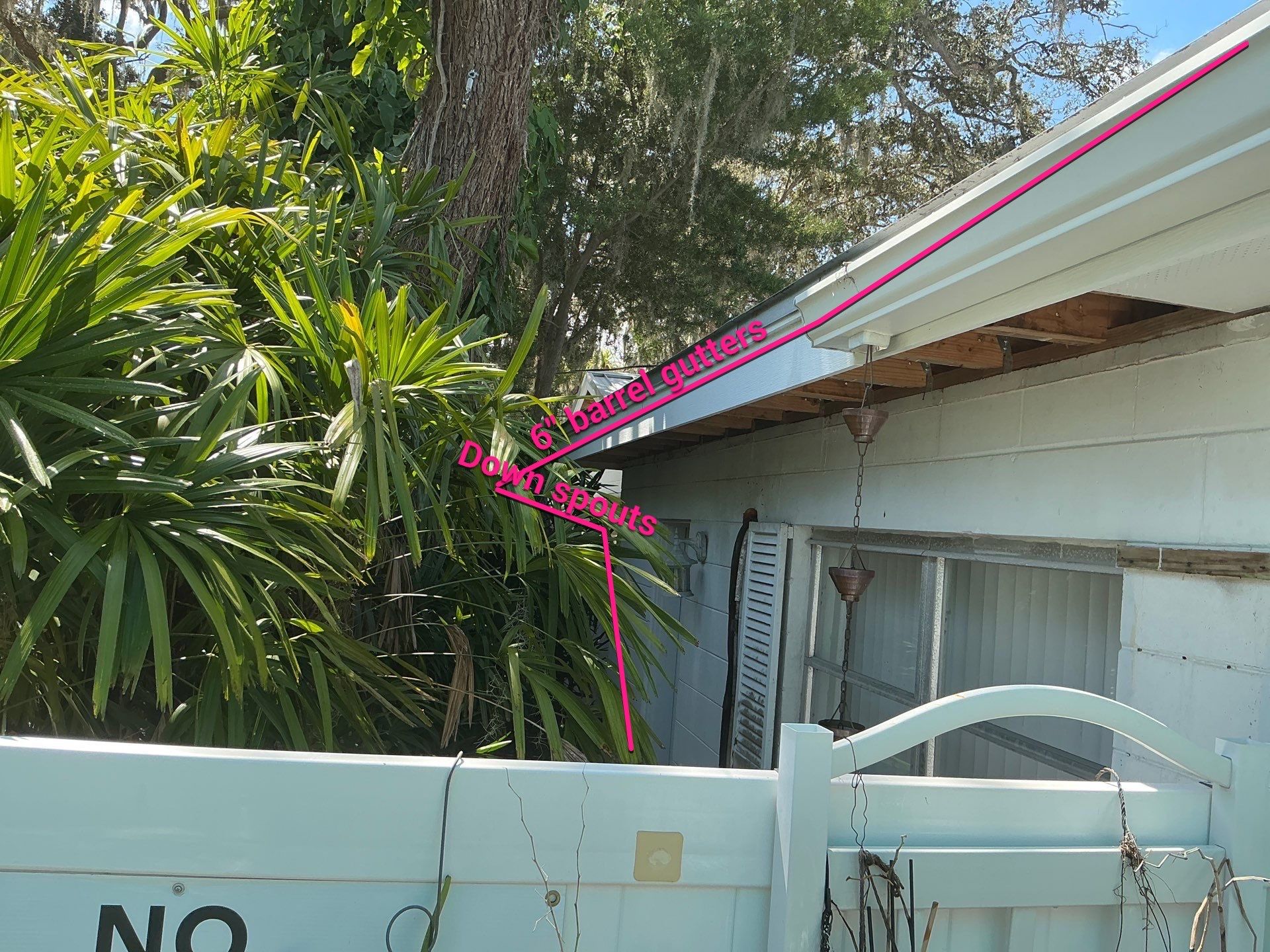 Galvalume Half Round Seamless Gutters and Downspouts in Valrico FL by Gutter Professors