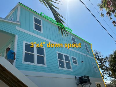 White K-Style Gutters Installation in Fort Myers FL