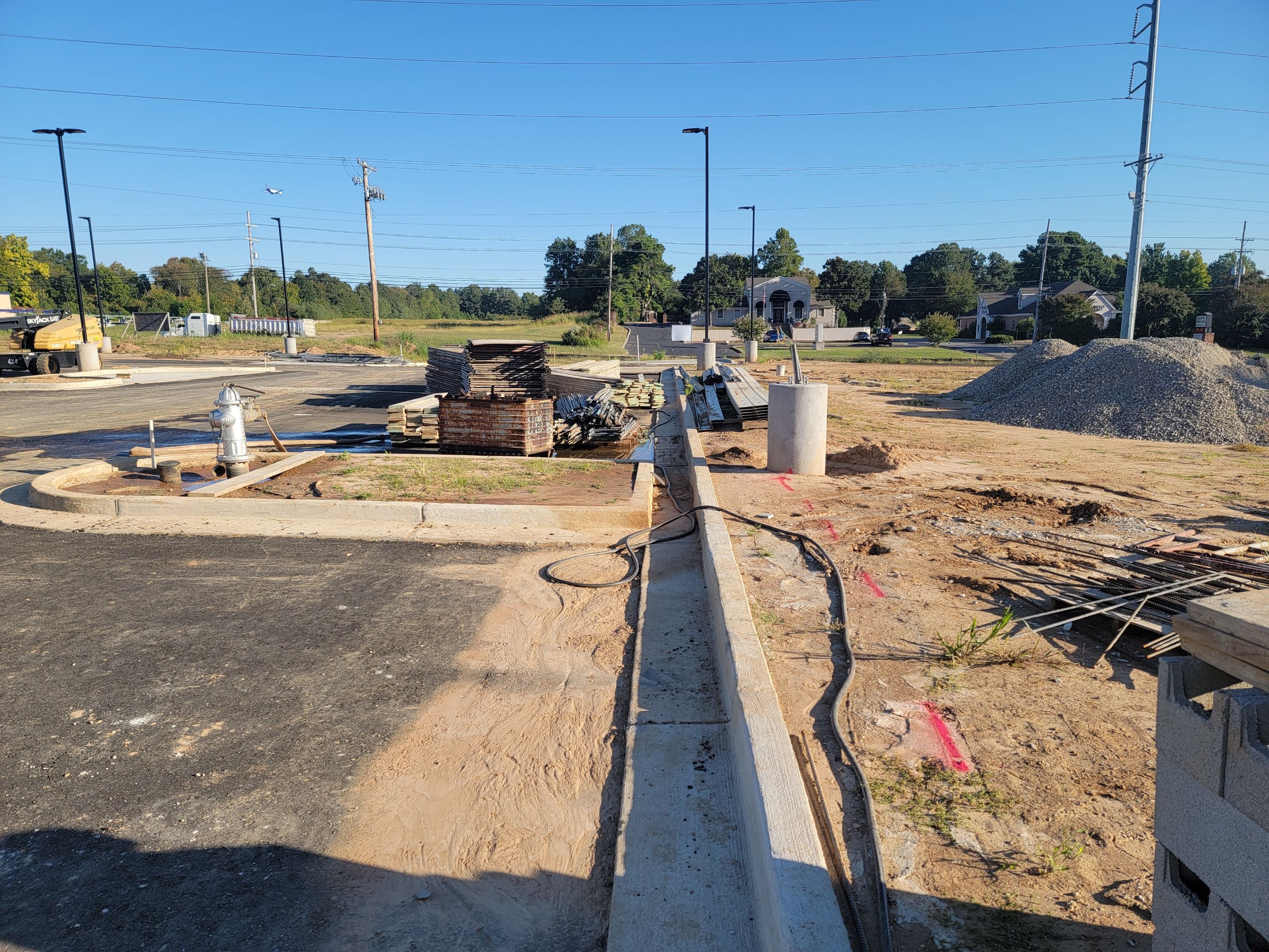 Water Line & Electrical Pole Light locate by Alsip Locating Service, LLC