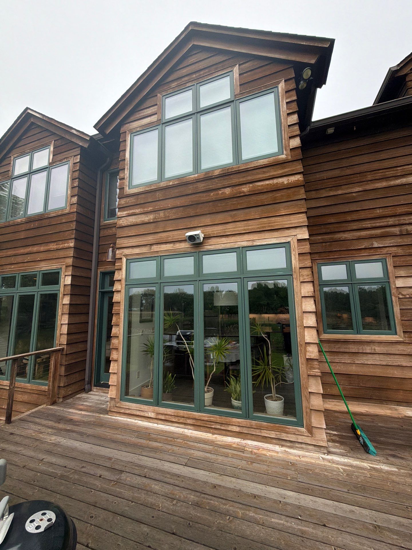 Exterior Powerwashing and Maintenance for a Teaneck Timber Home by Spectrum Painting, LLC