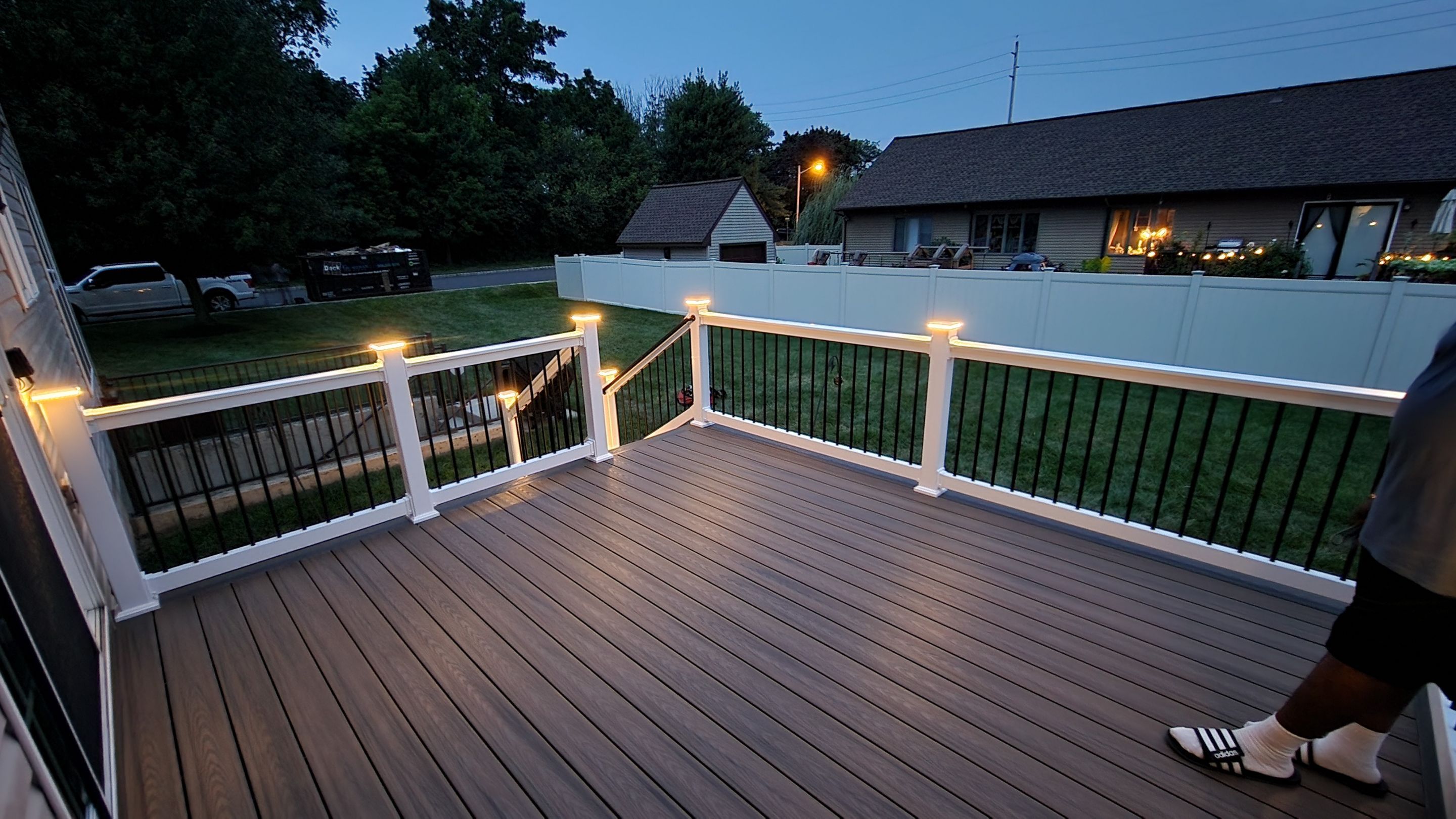 New Deck Using Deckorators Venture Decking by deck guardian