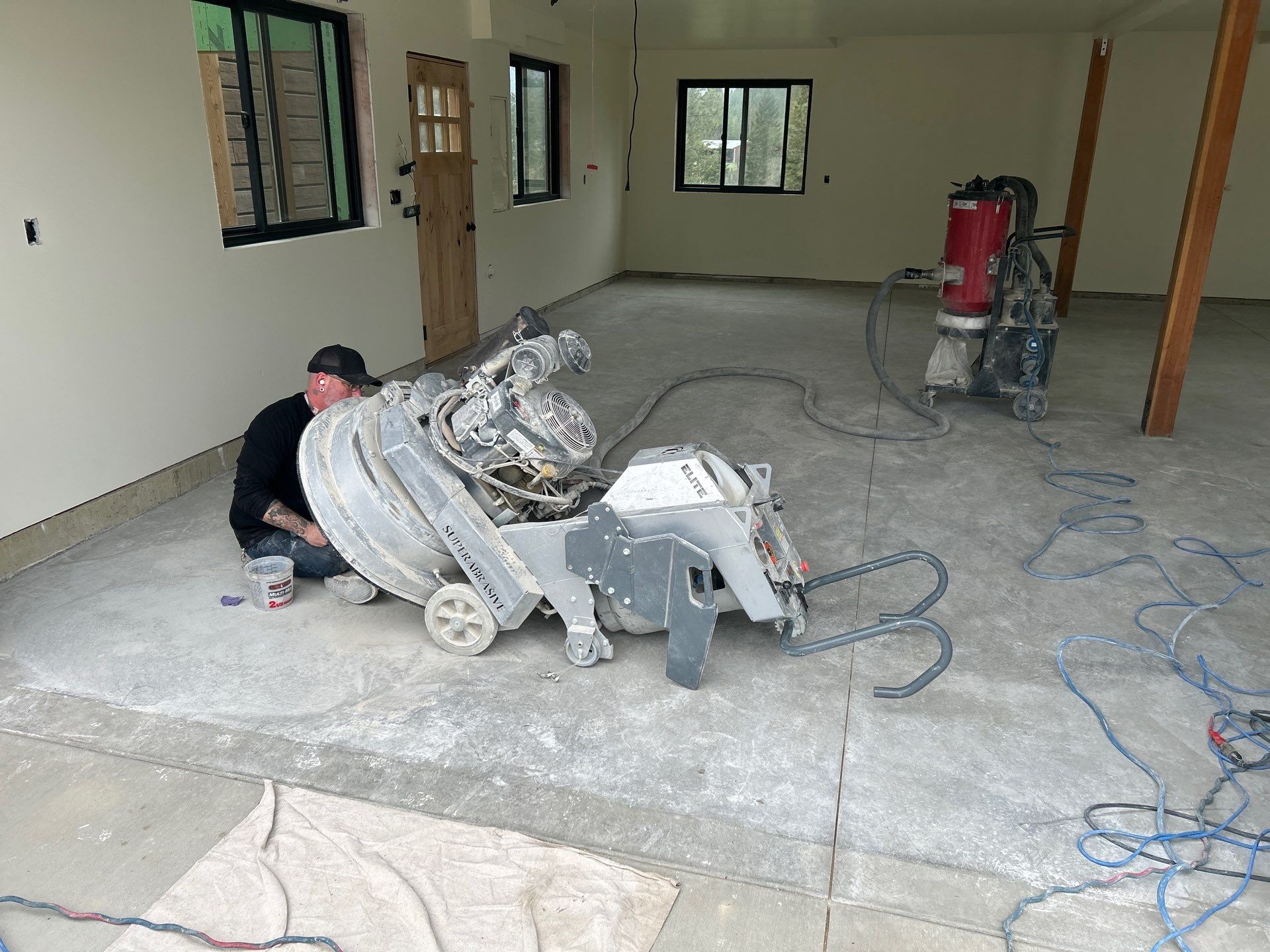 Garage Transformation using Driftwood by Croc Coatings, LLC