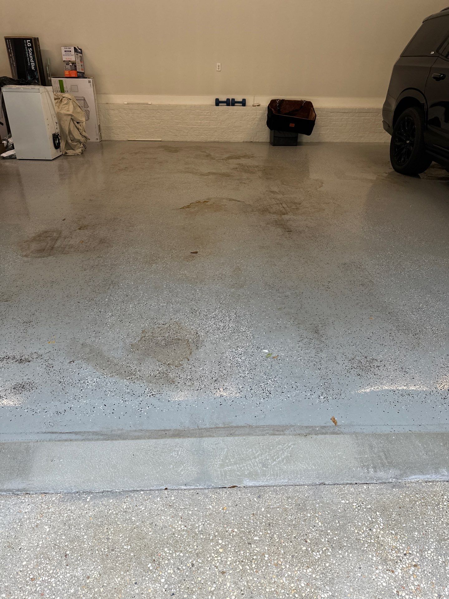 Garage Floor Coating Installation in Fairhope, Alabama by Cornerstone Hard Surface Restoration