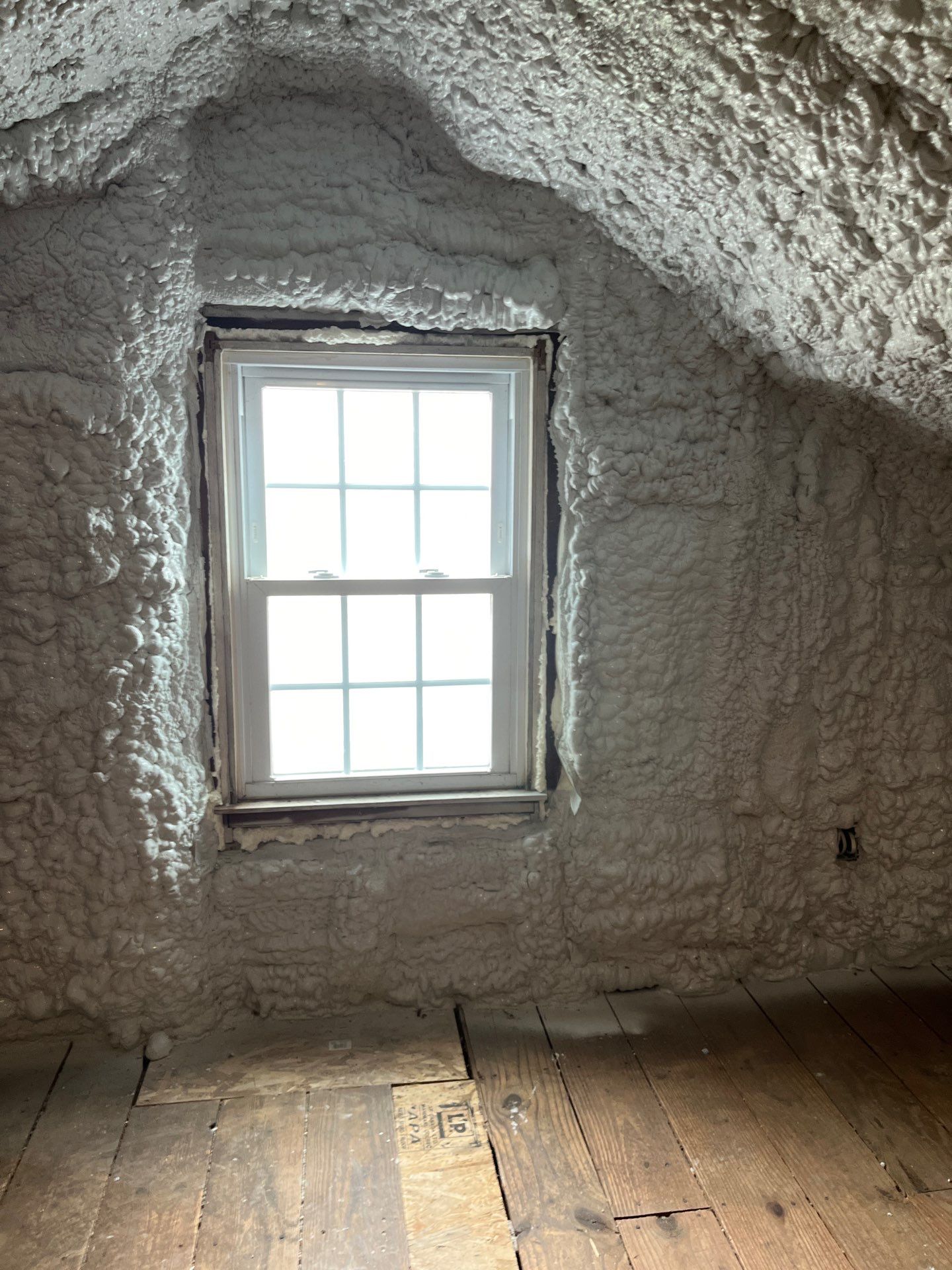 Attic Insulation using open cell spray foam by NYS Foam & Energy