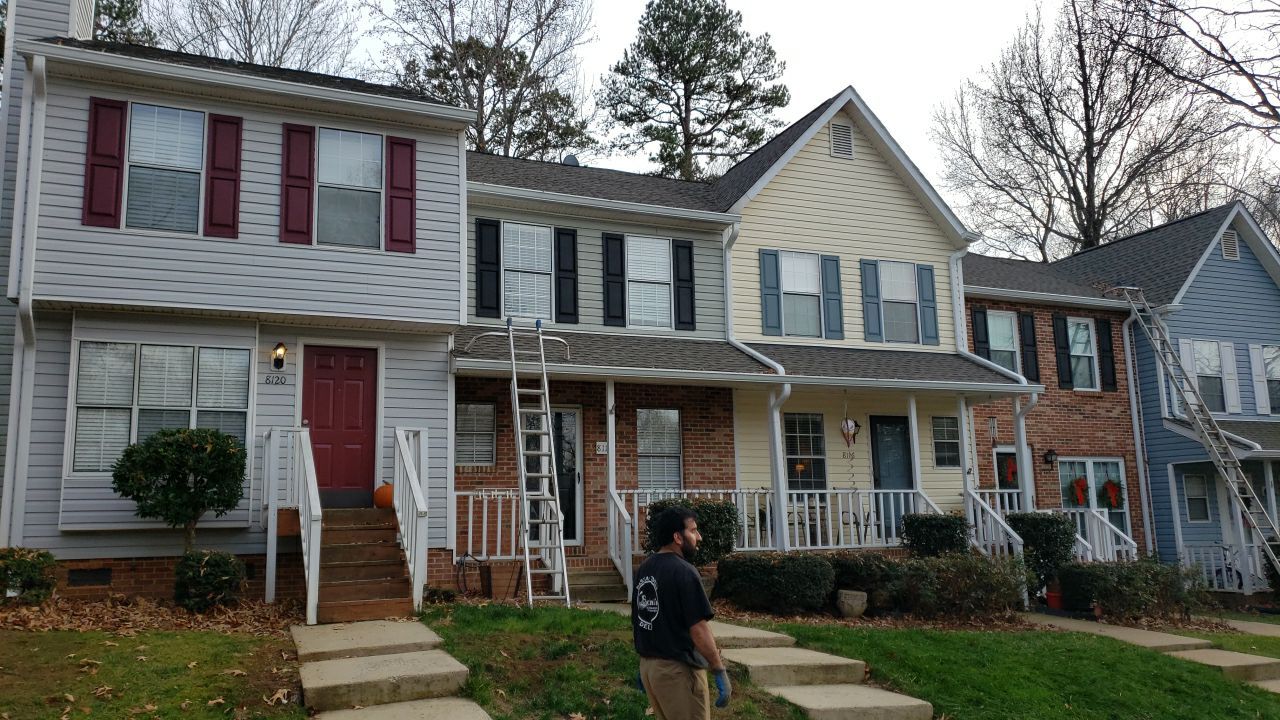 Gutter Cleaning using water by G&H Home Tech Pros LLC